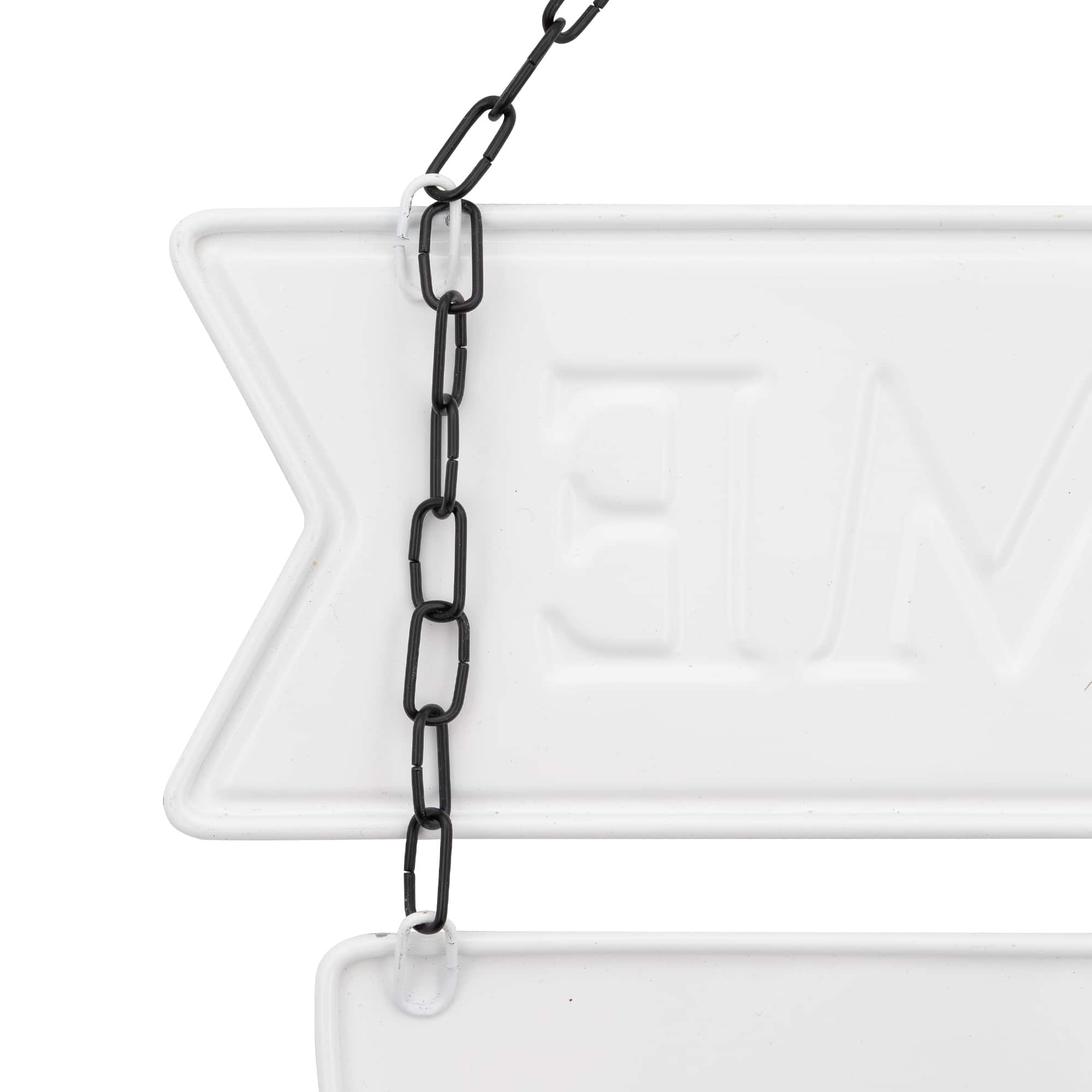 19.25" Americana Welcome Metal Wall Sign with Bunting