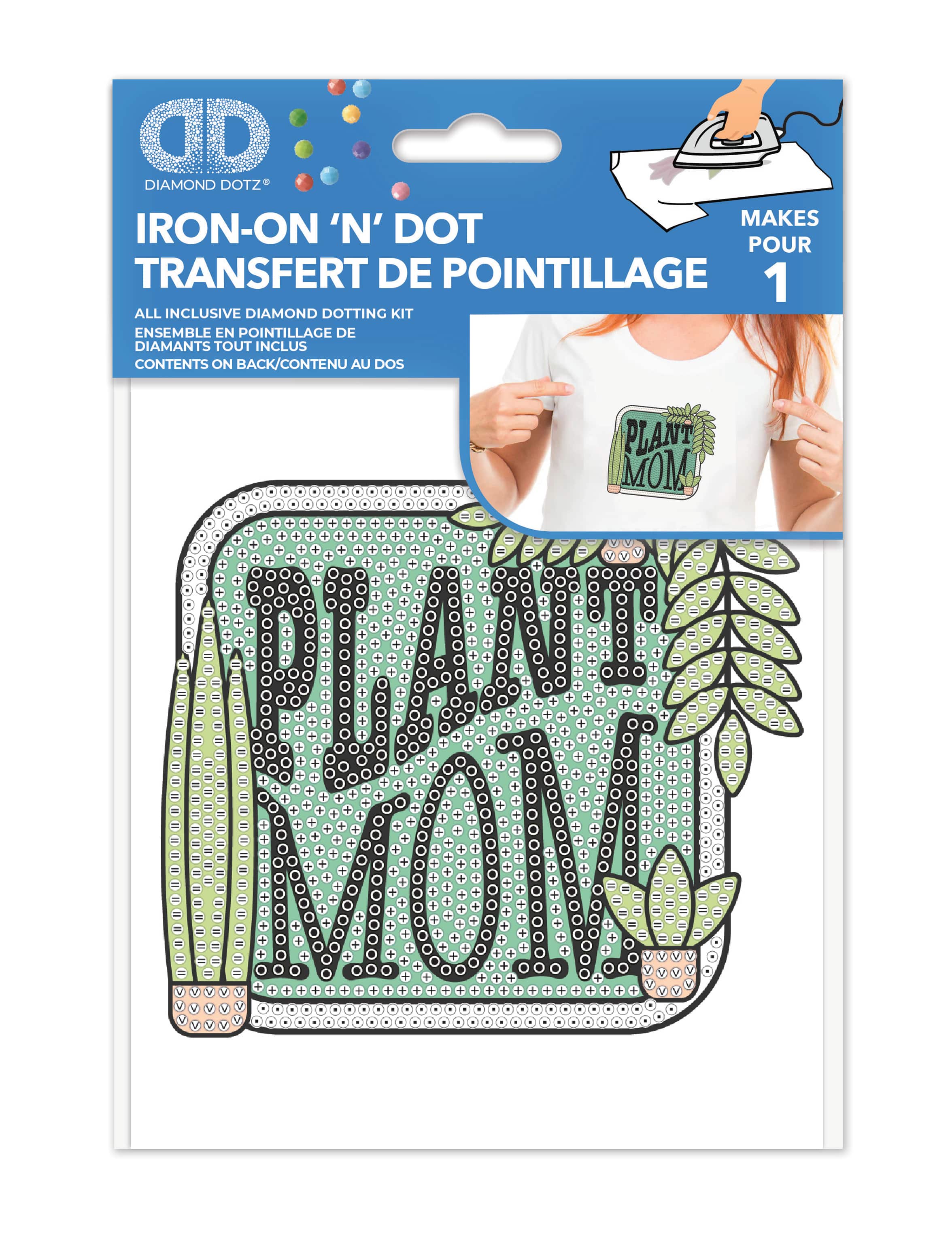 Diamond Dotz® Plant Mom Iron-On 'n' Dot Kit