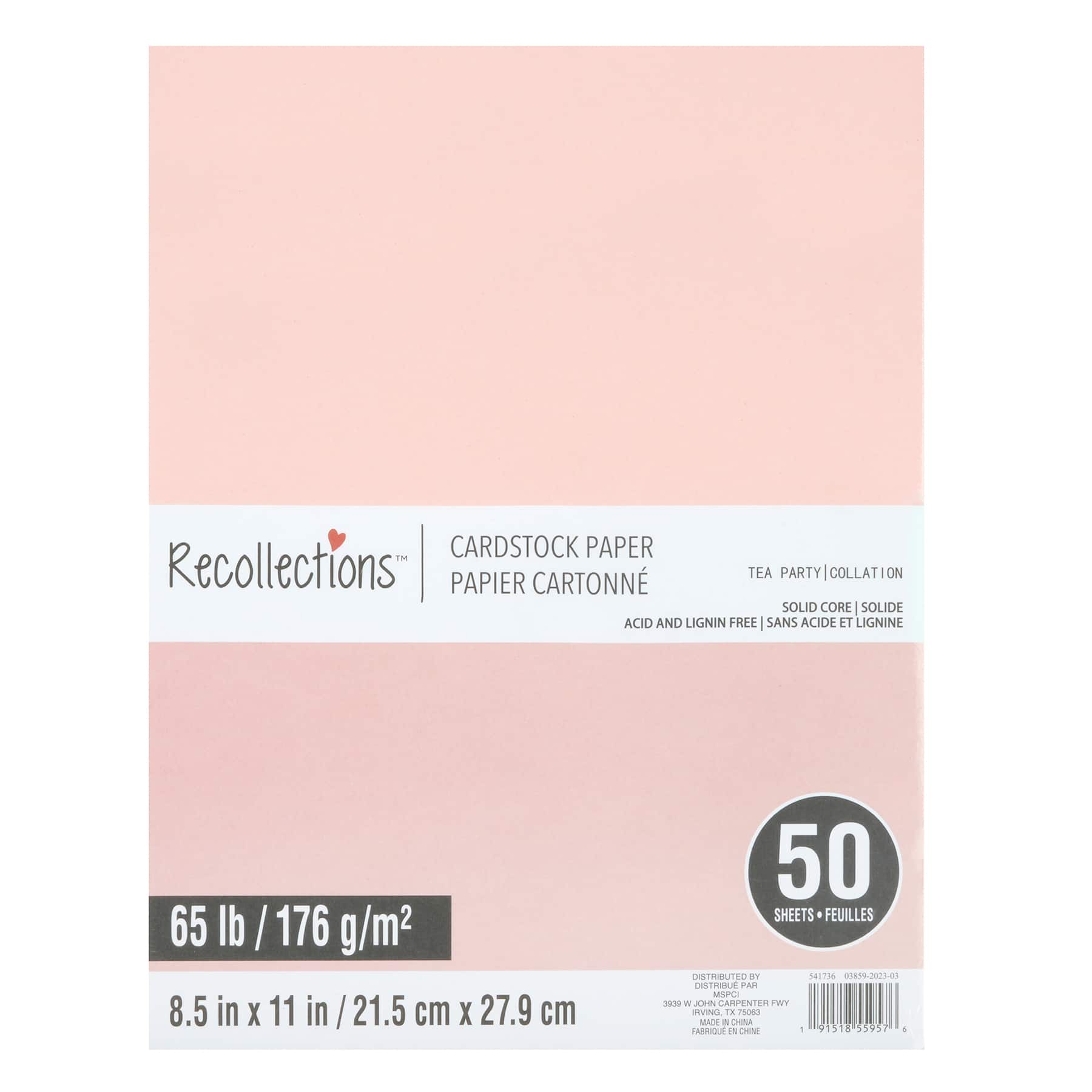 Recollections 8.5 x 11 Red Cardstock Paper - 50 ct