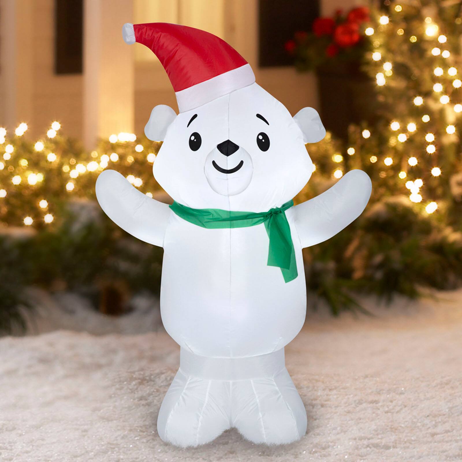 4ft. Airblown&#xAE; Inflatable Christmas Polar Bear