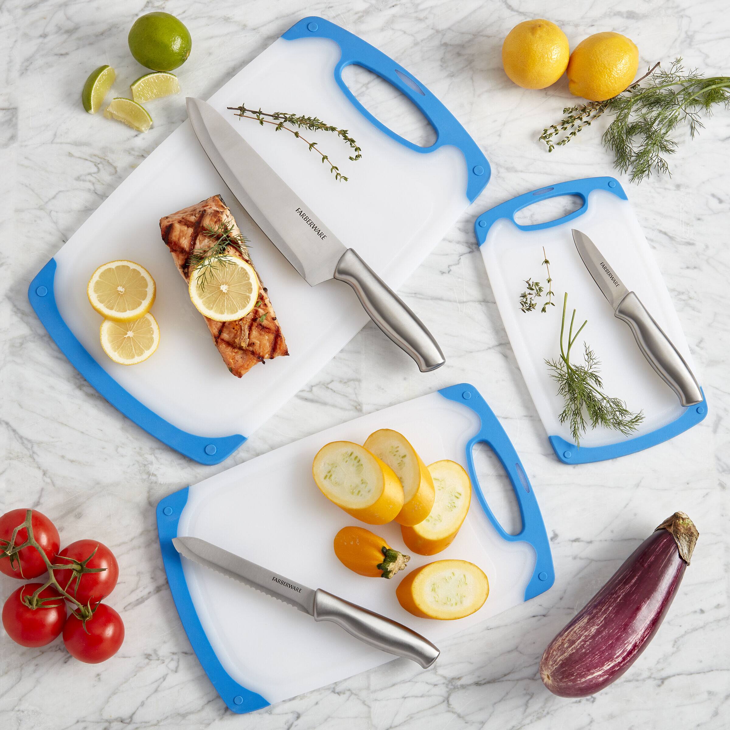 Farberware Non-Slip Plastic Cutting Board Set