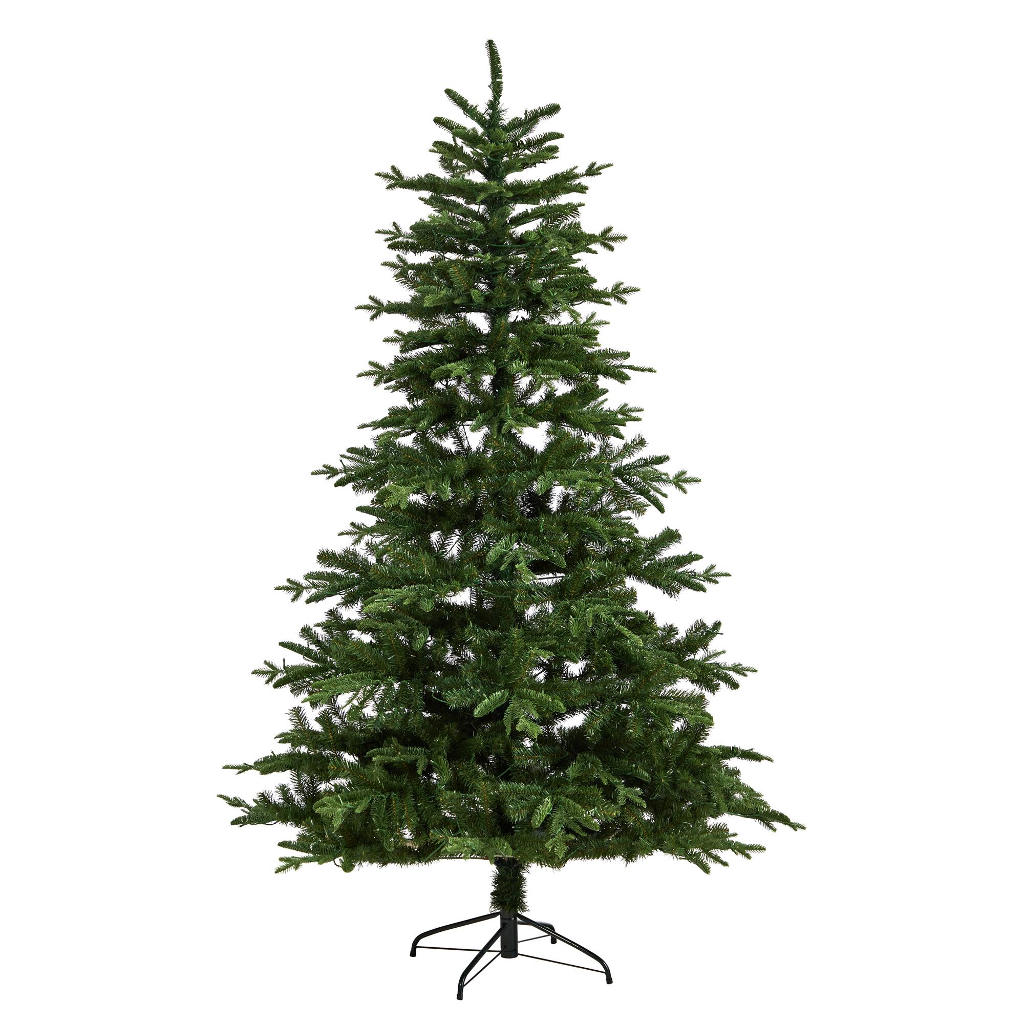 7ft. Pre-Lit Montreal Spruce Artificial Christmas Tree, Warm White LED Lights