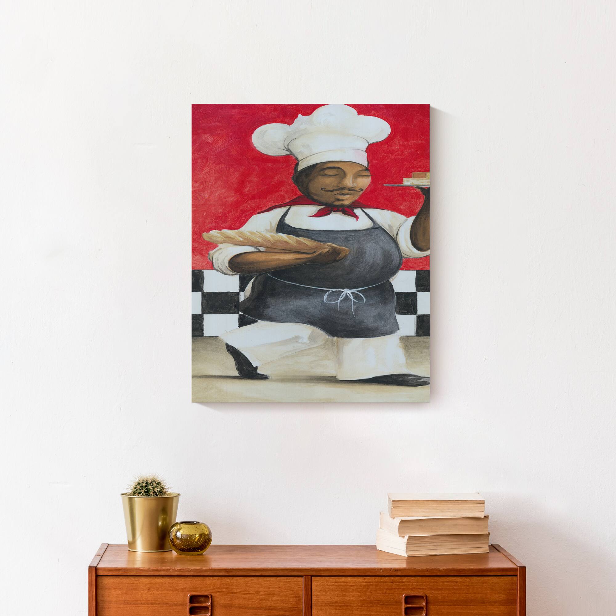 Happy Chef 16" x 20" Canvas Wall Art