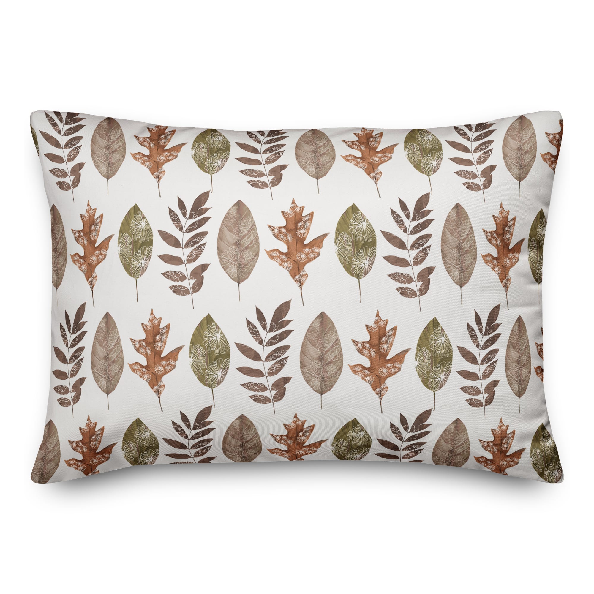 Fall Leaf Pattern Indoor/Outdoor Pillow