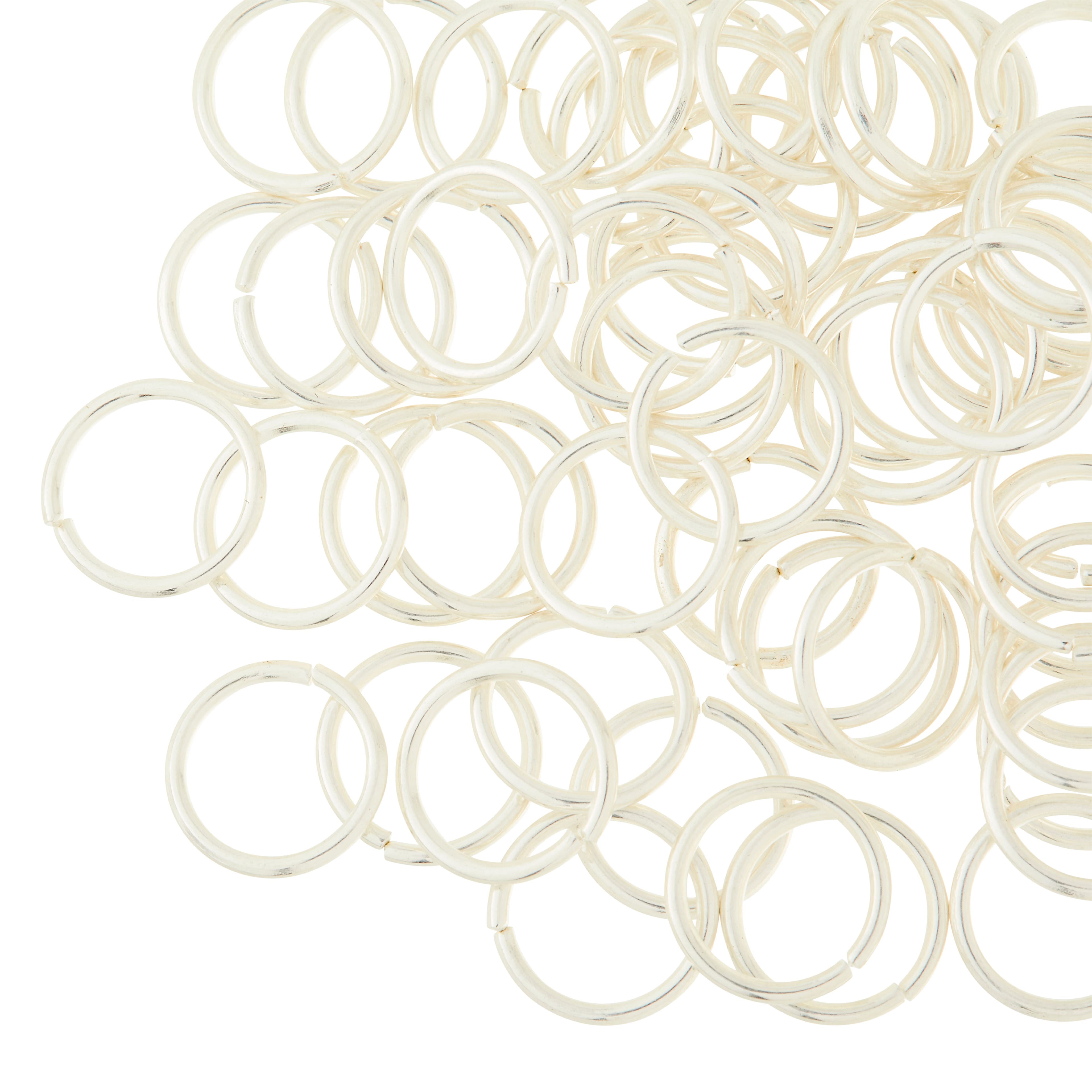 12 Pack: Silver Jump Rings, 10mm by Bead Landing™