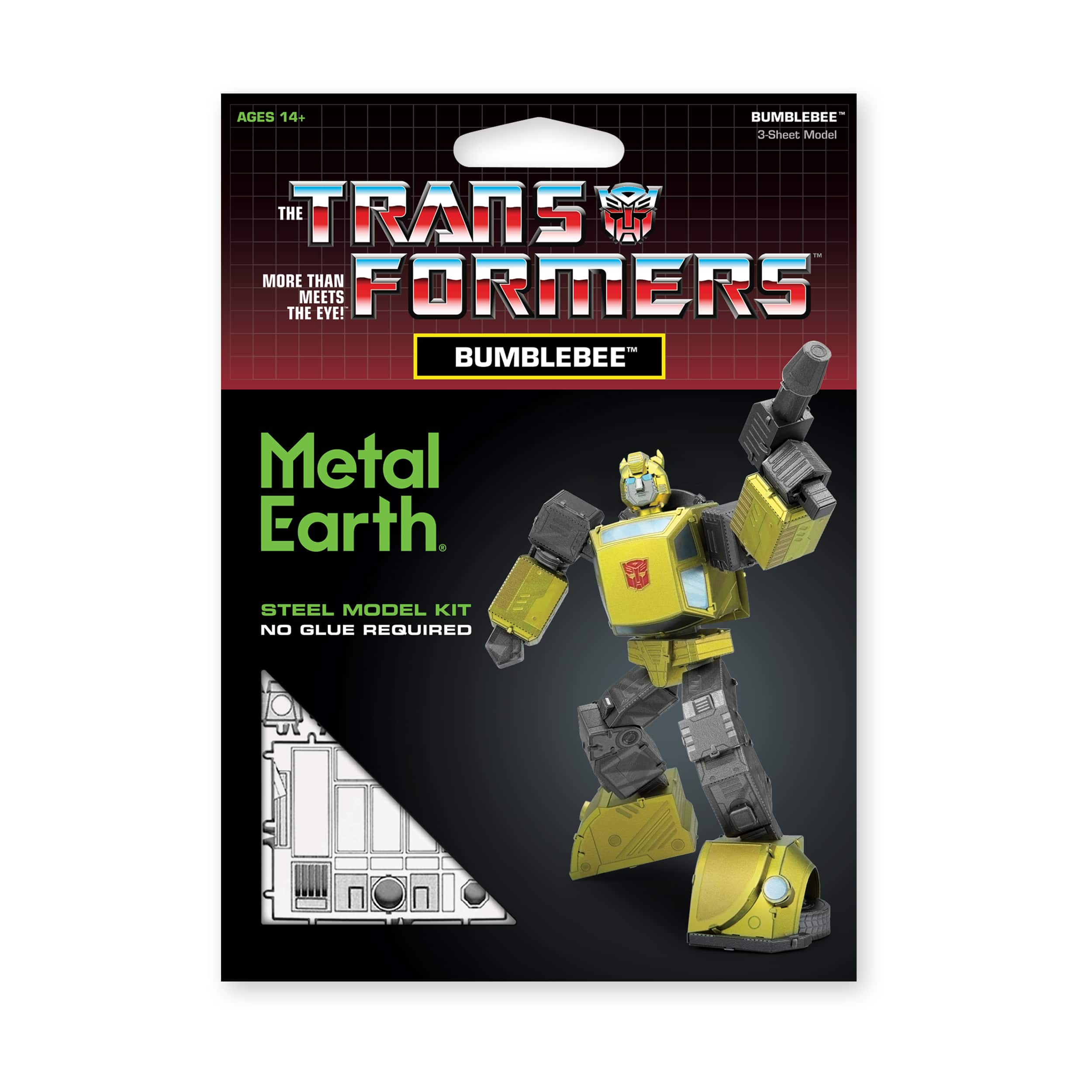 Metal Earth 3D Metal Model Kit - Transformers Color Bumblebee