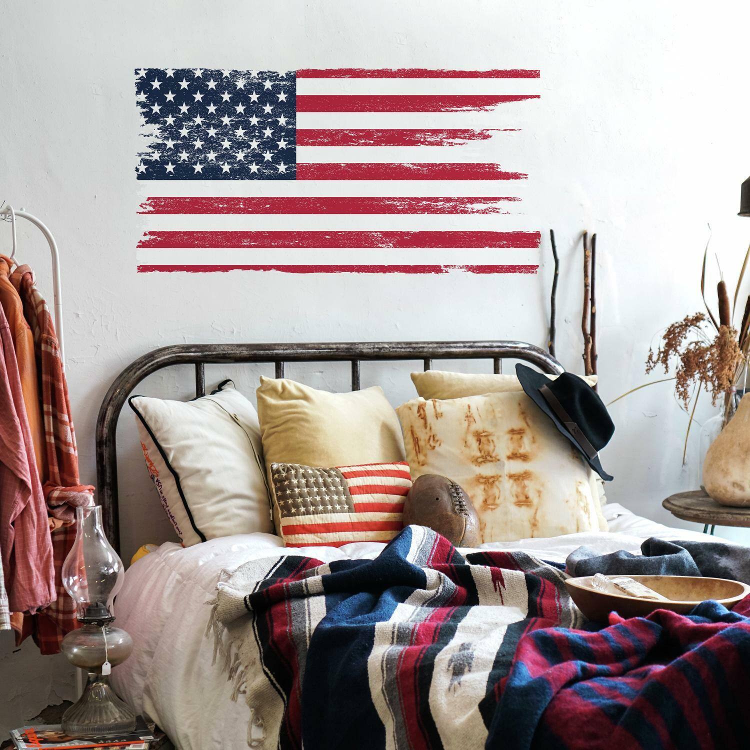 RoomMates Distressed American Flag Giant Peel & Stick Decal