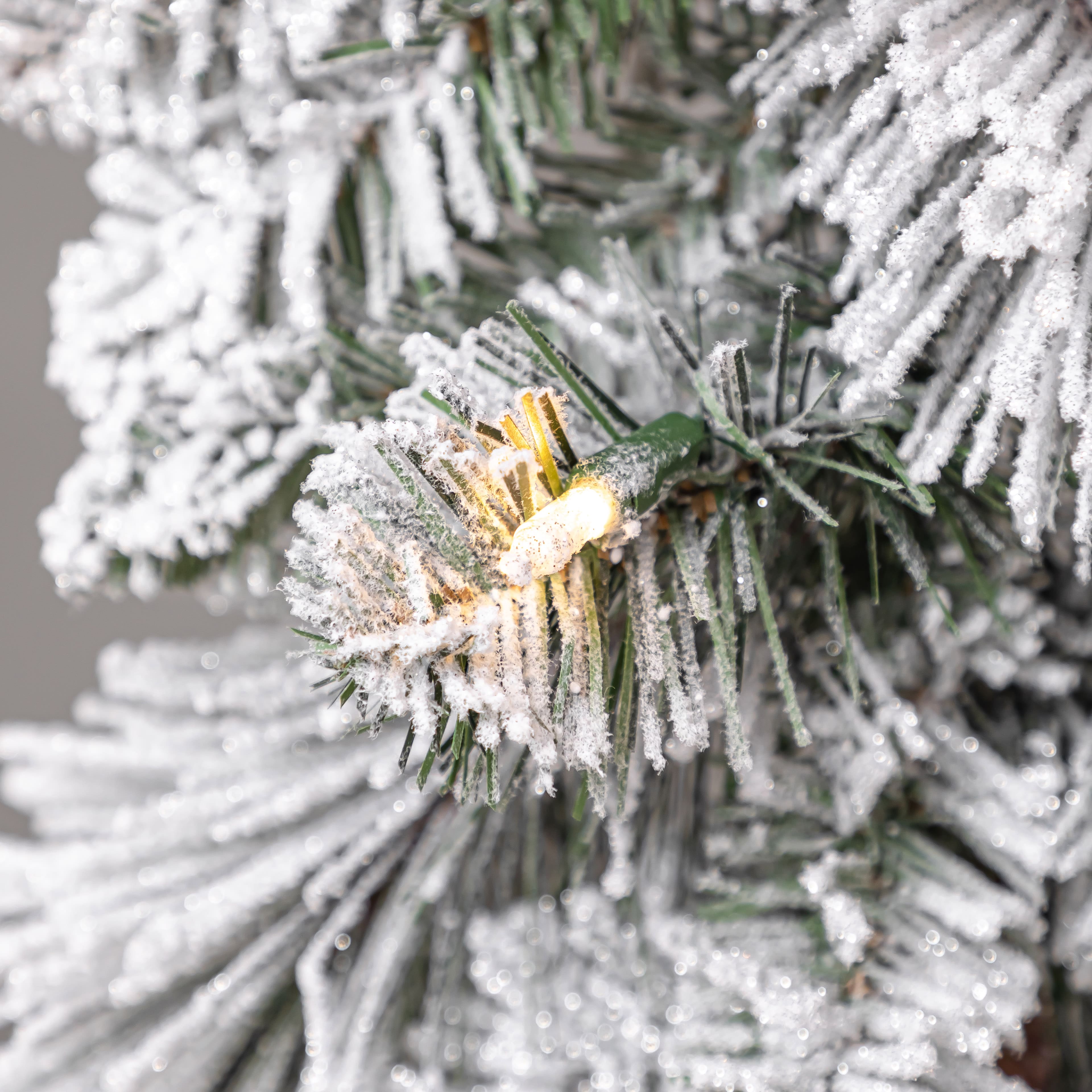 6ft. Pre-Lit Flocked Garland by Ashland&#xAE;