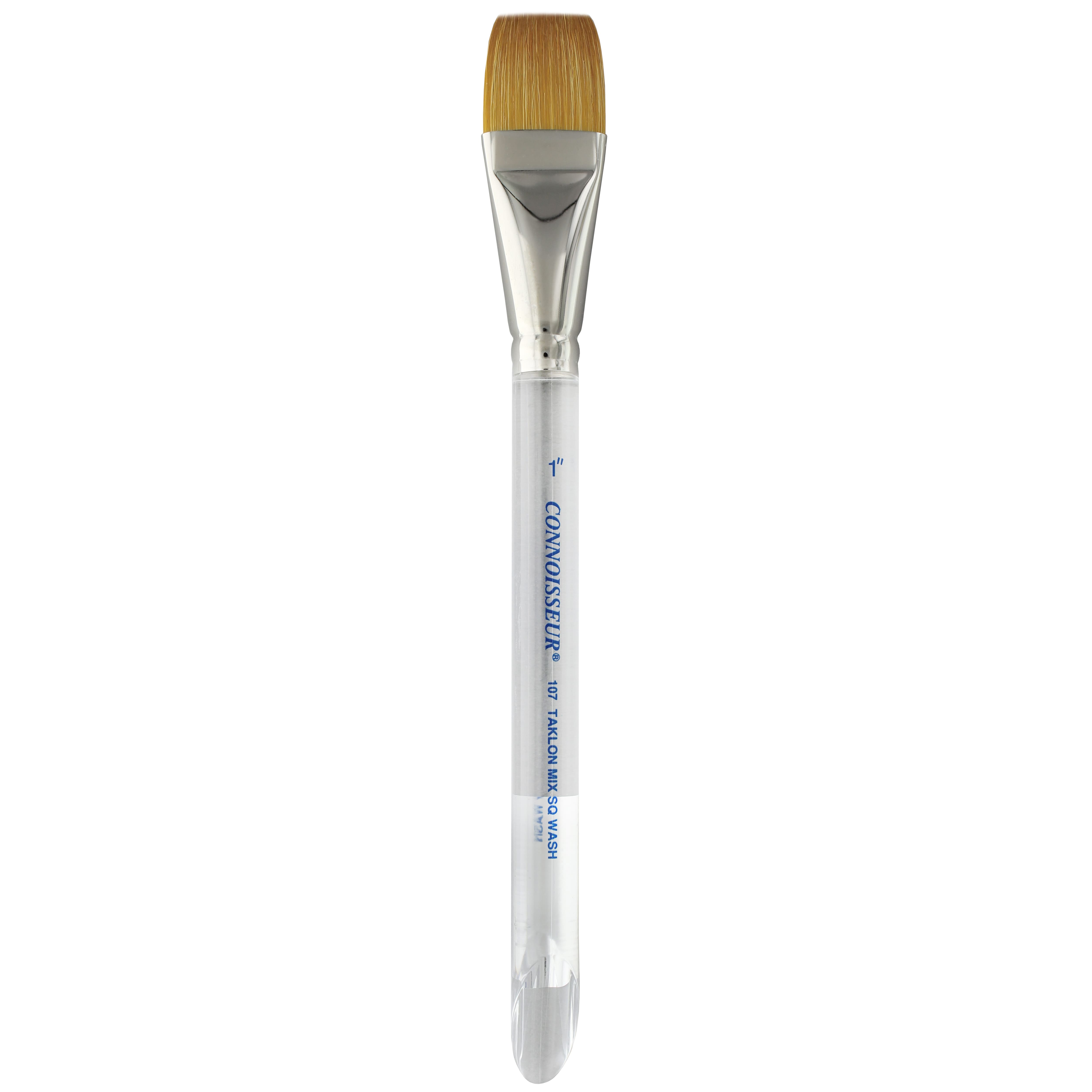 Connoisseur® Gold Taklon Short Handle Watercolor Flat Brush Paint | 1 in | Michaels®