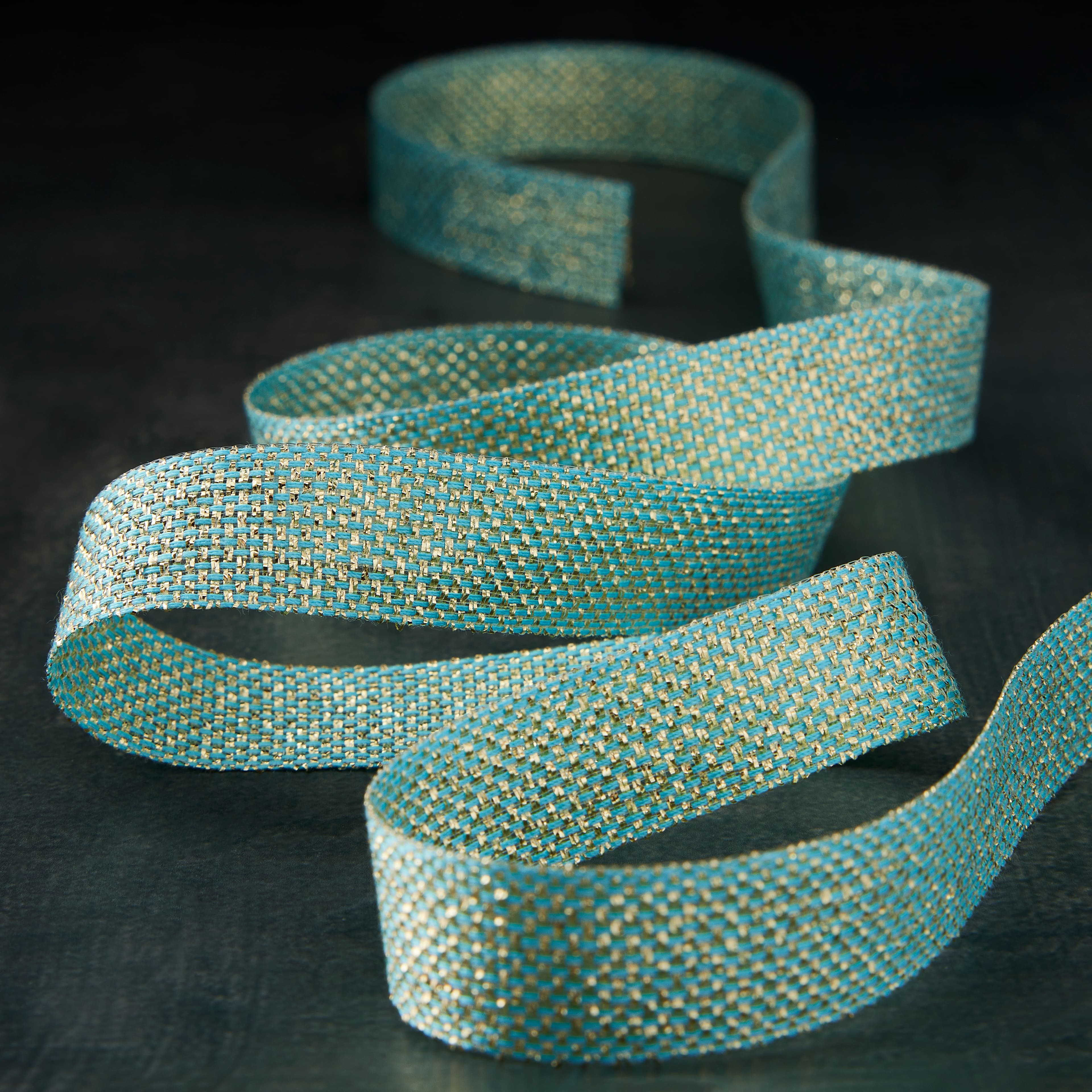 5/8&#x22; x 7yd. Metallic Ribbon by Celebrate It&#x2122;