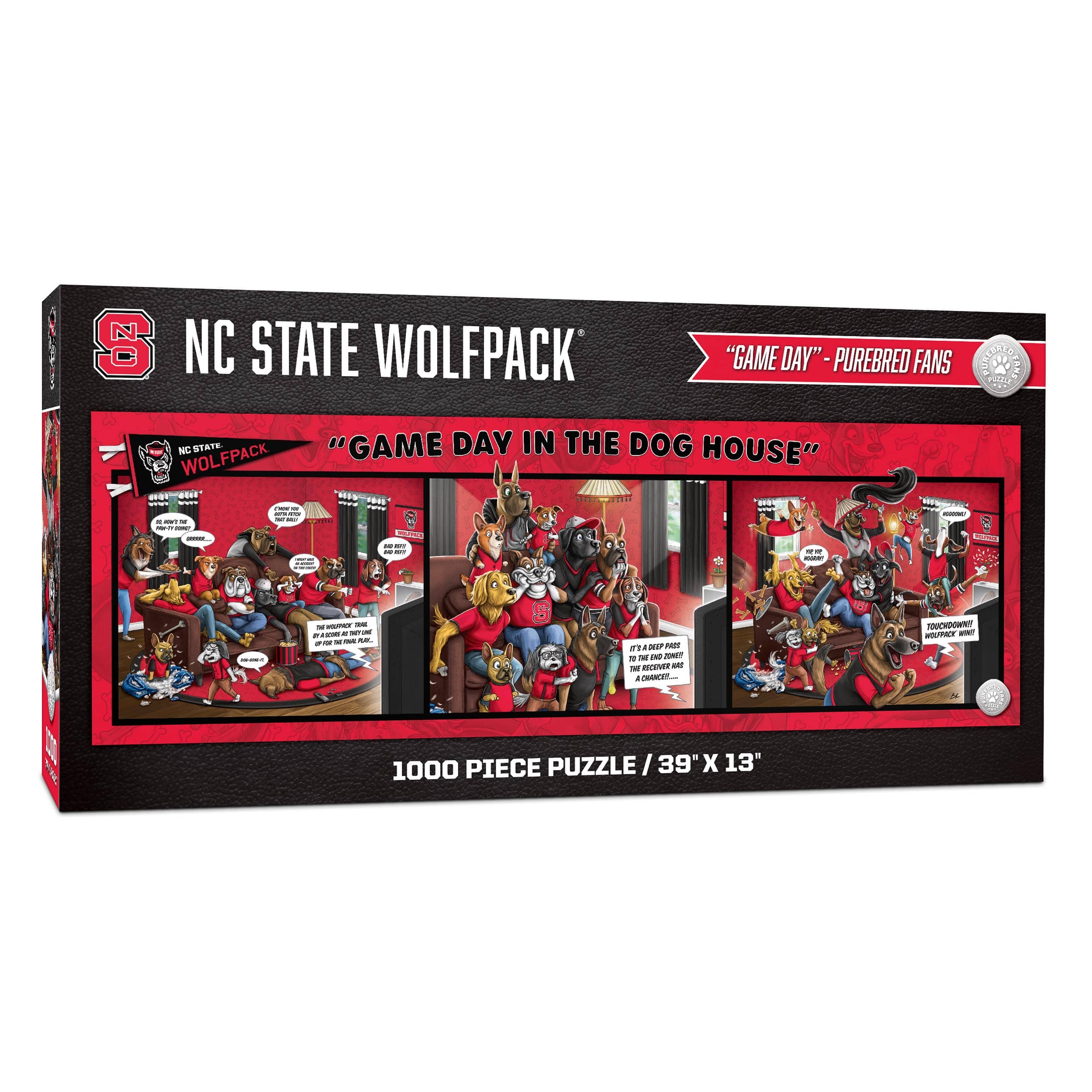 College Game Day in the Dog House 1,000 Piece Puzzle, Color: NC