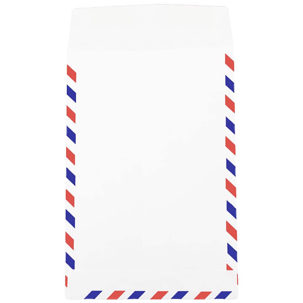JAM Paper 6&#x22; x 9&#x22; White Open End Catalog Airmail Envelopes