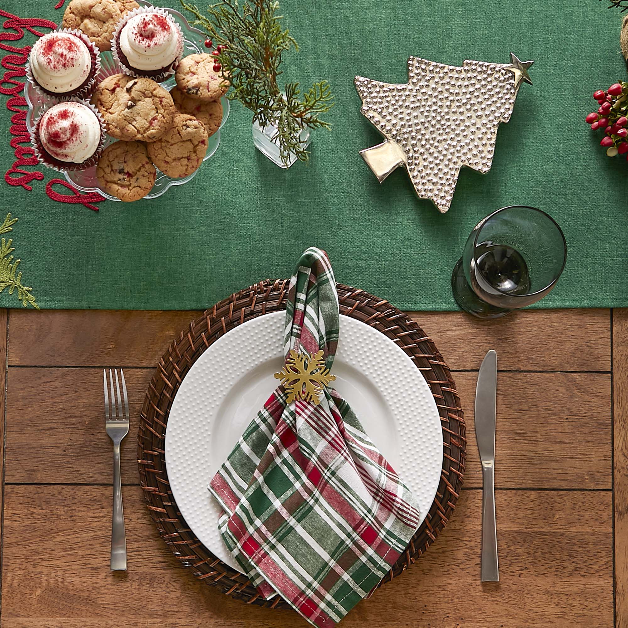 DII® Yuletide Plaid Napkins, 6ct.