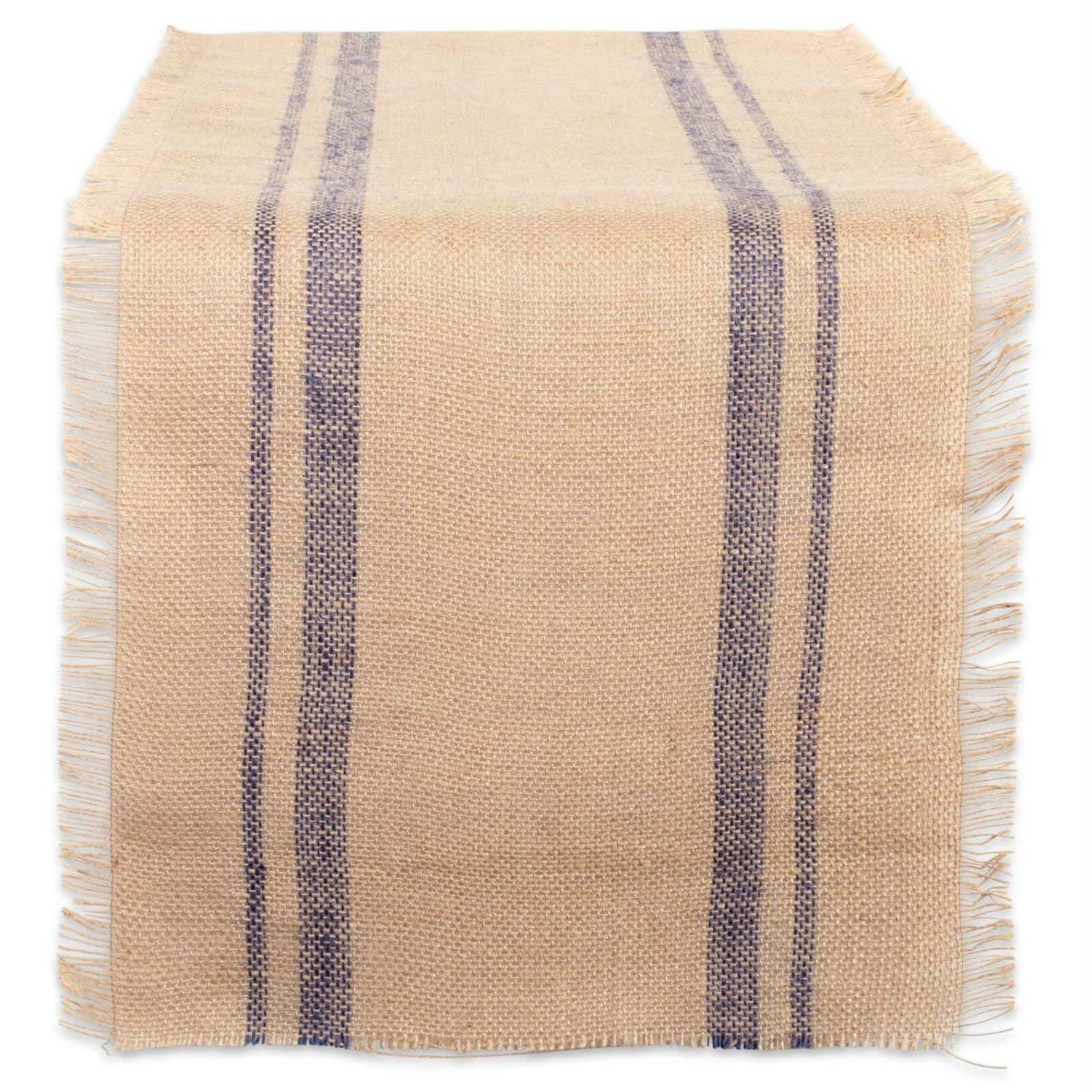 DII&#xAE; 72&#x22; Double Border Burlap Table Runner