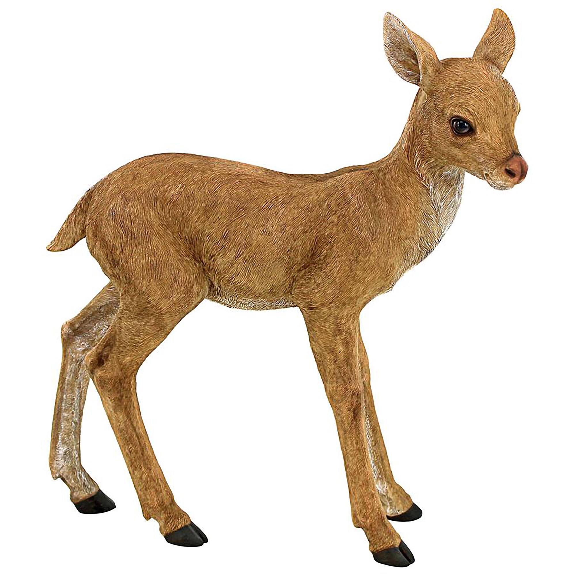 Design Toscano 20" Foraging Fawn Baby Deer Garden Statue