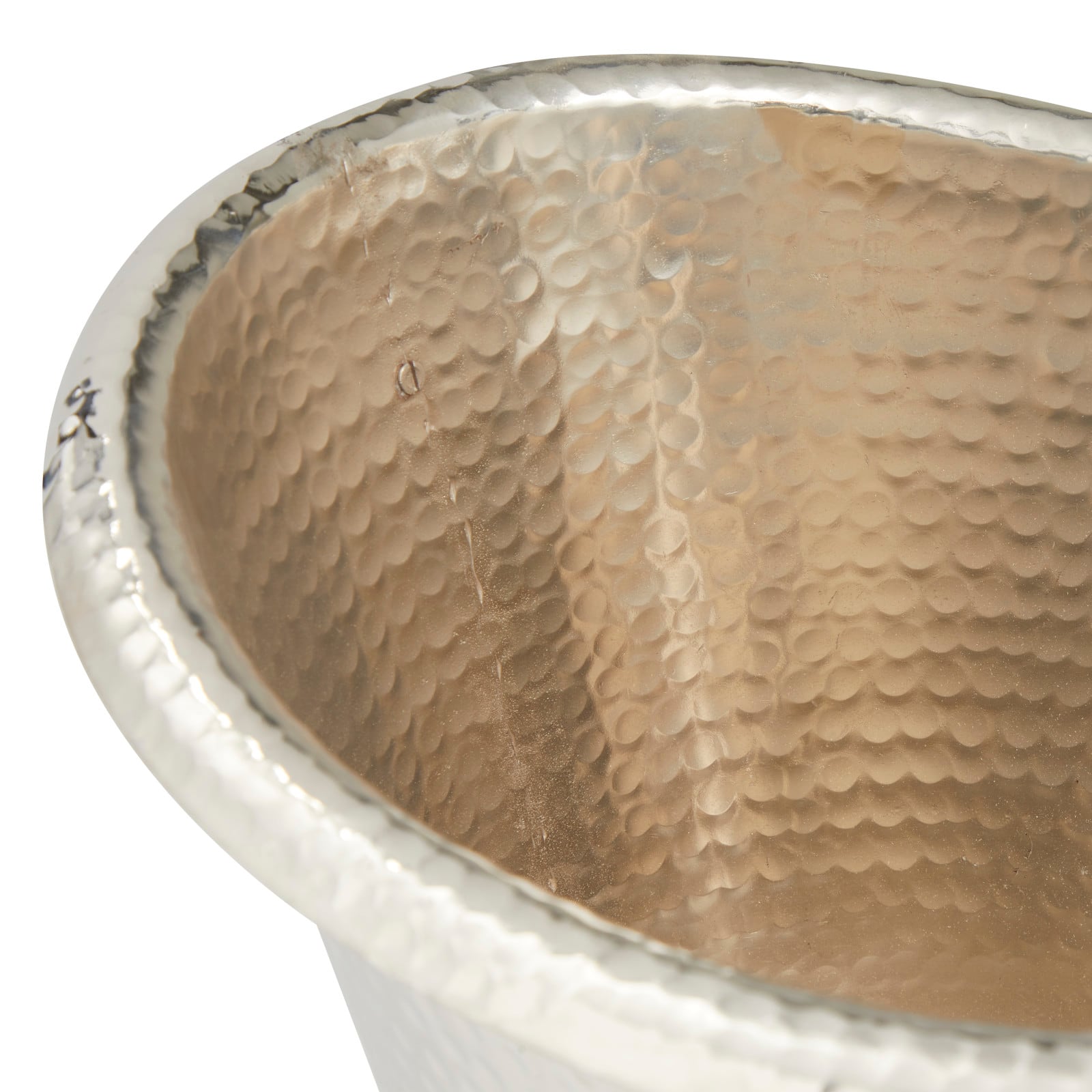 The Novogratz Silver Aluminum Traditional Wine Holder, 11" x 16" x 12"