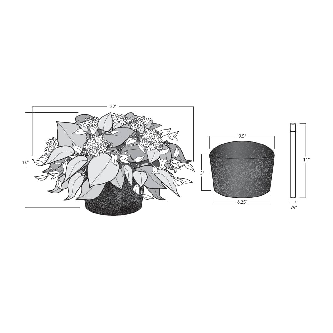 Haute Decor 24" Hydrangea Urn Filler with Adjustable Height