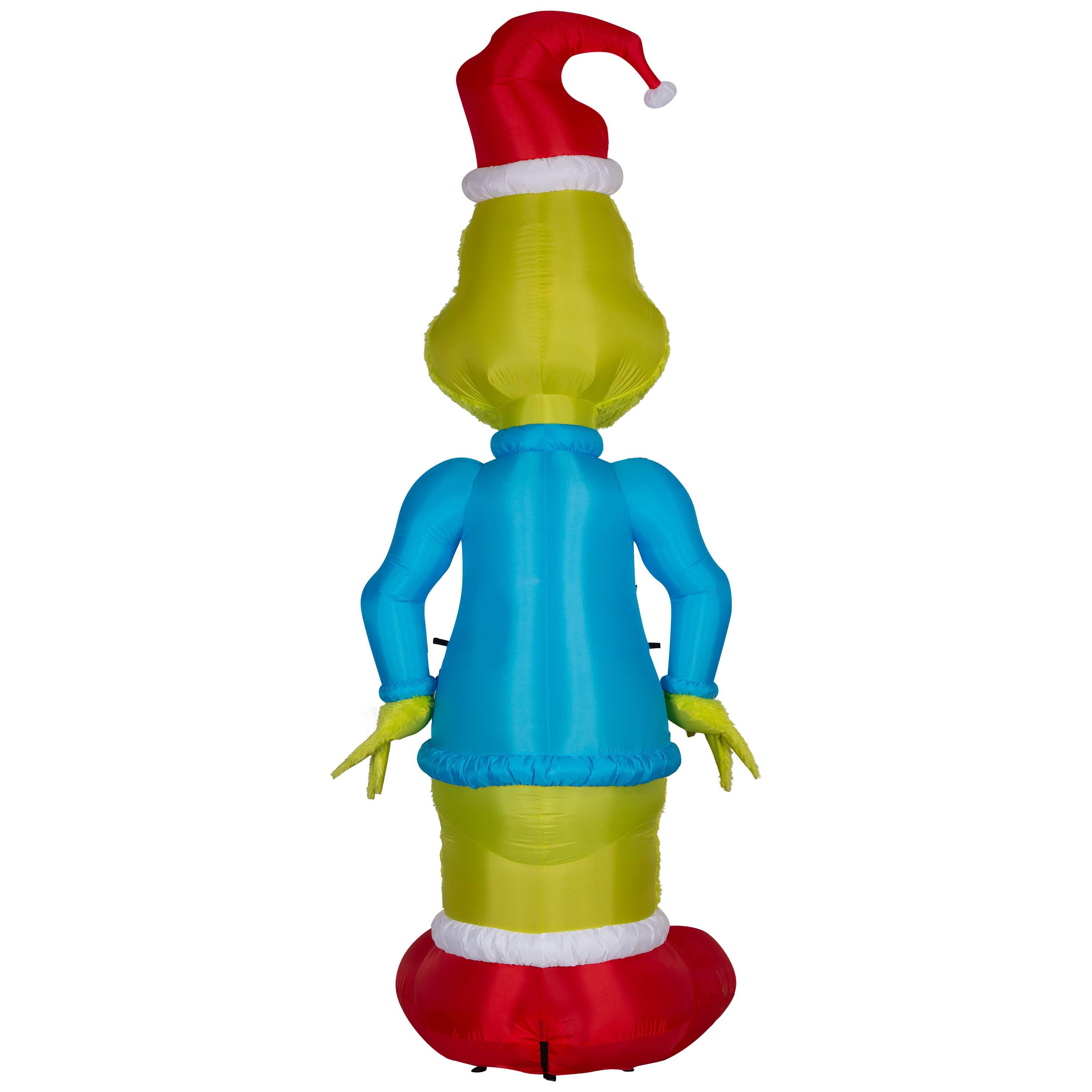 10ft. Airblown&#xAE; Inflatable Christmas Giant Plush Grinch with String Lights