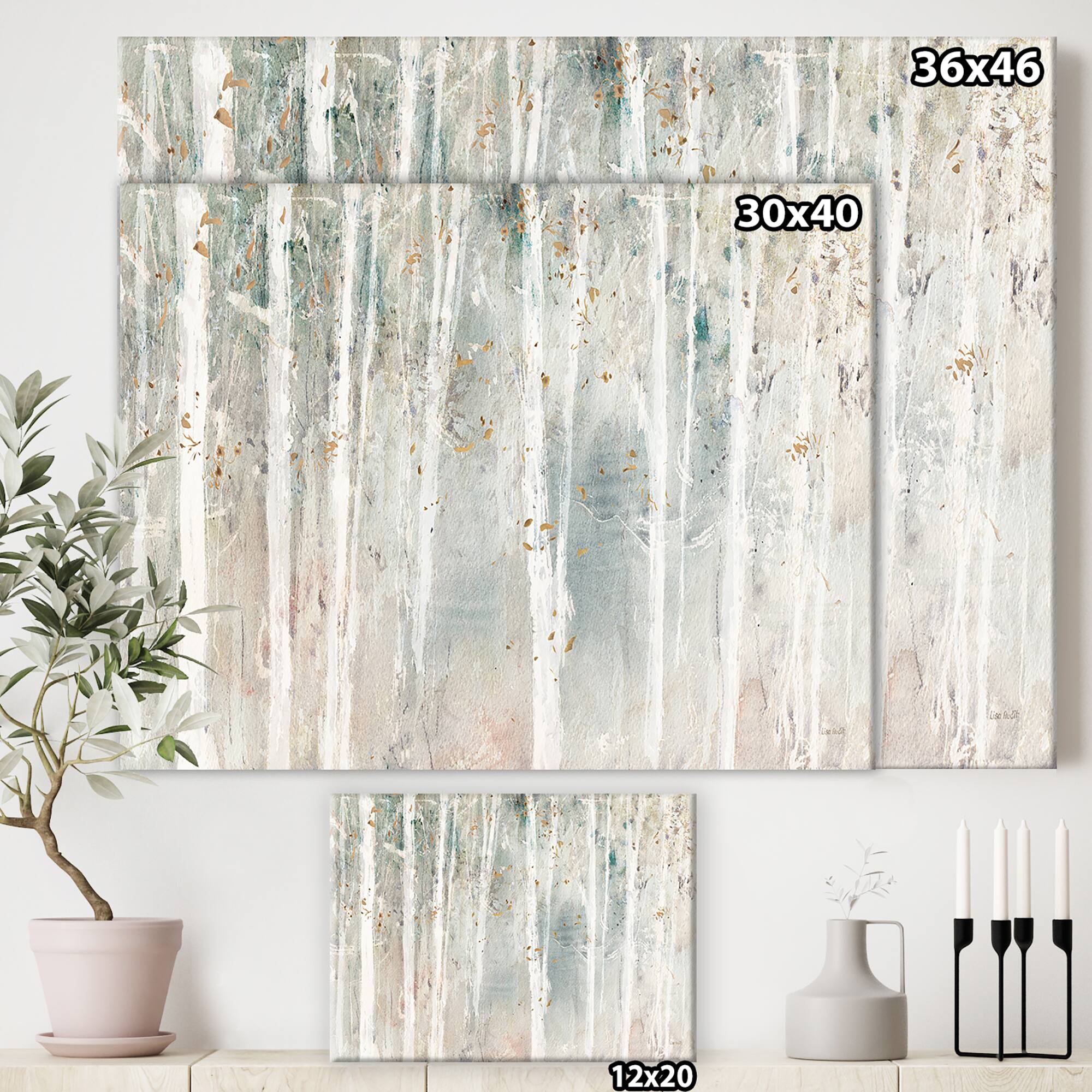 Designart - A Woodland Walk into the Forest III - Modern Farmhouse Canvas Art
