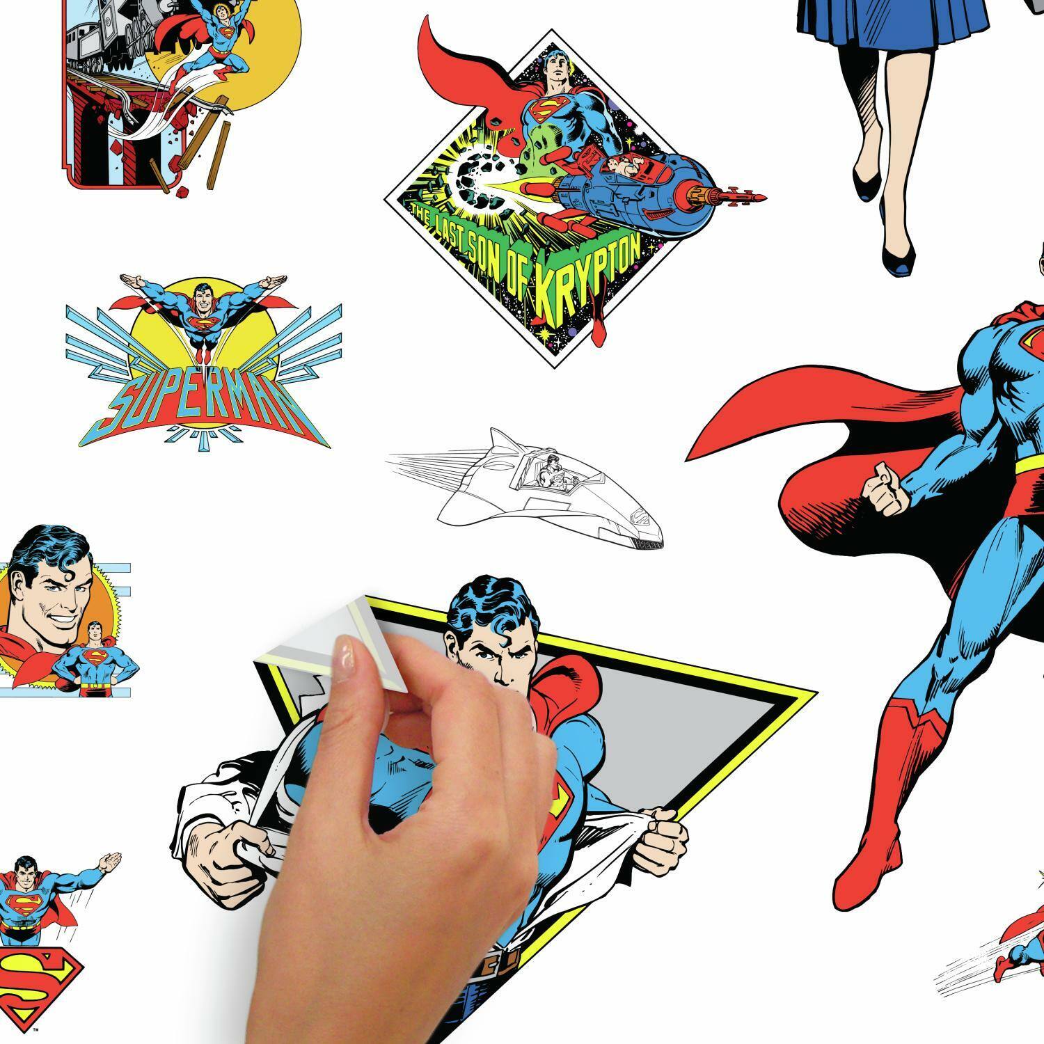 RoomMates Classic Superman Characters Peel & Stick Wall Decals