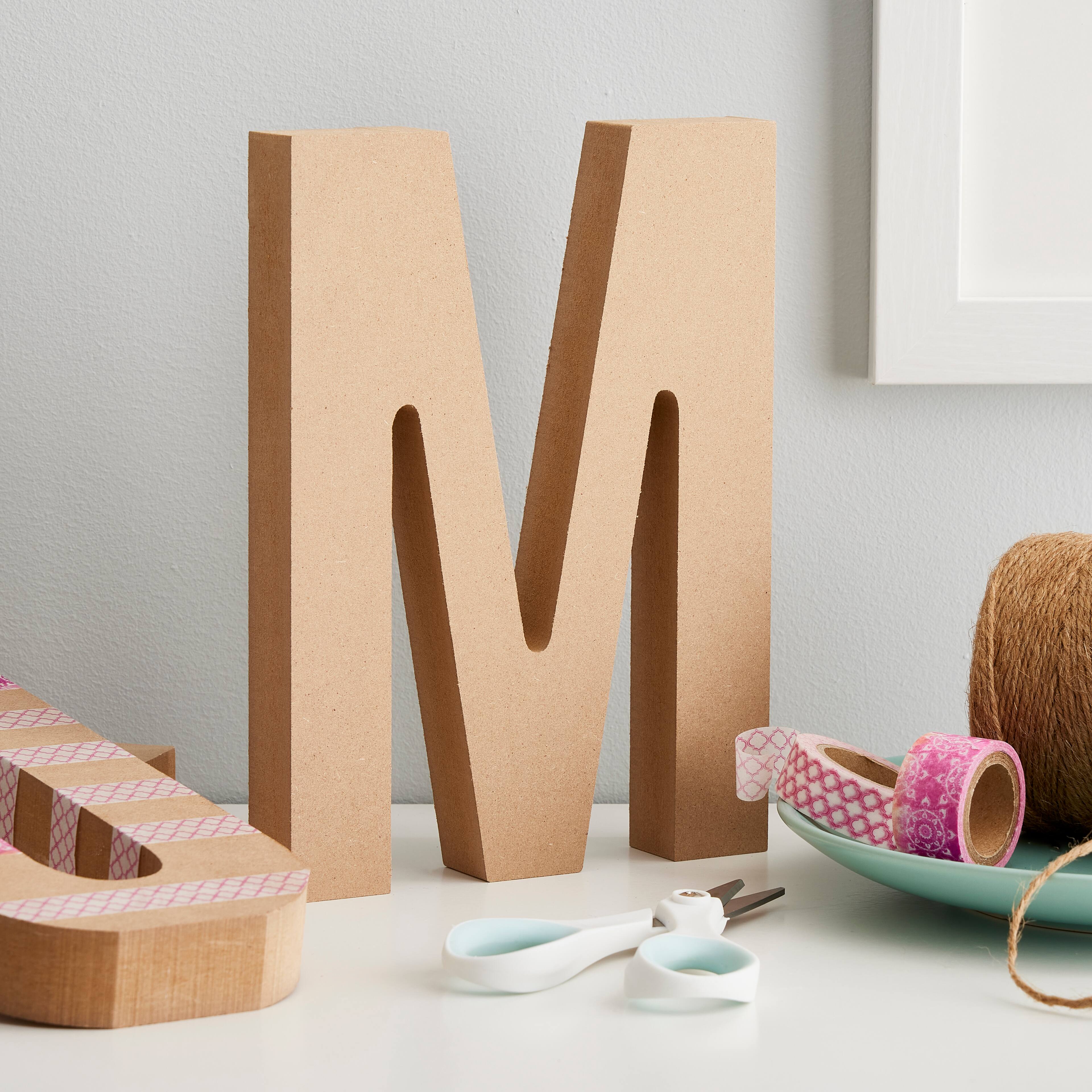 6 Pack: 8&#x22; MDF Block Letter by Make Market&#xAE;