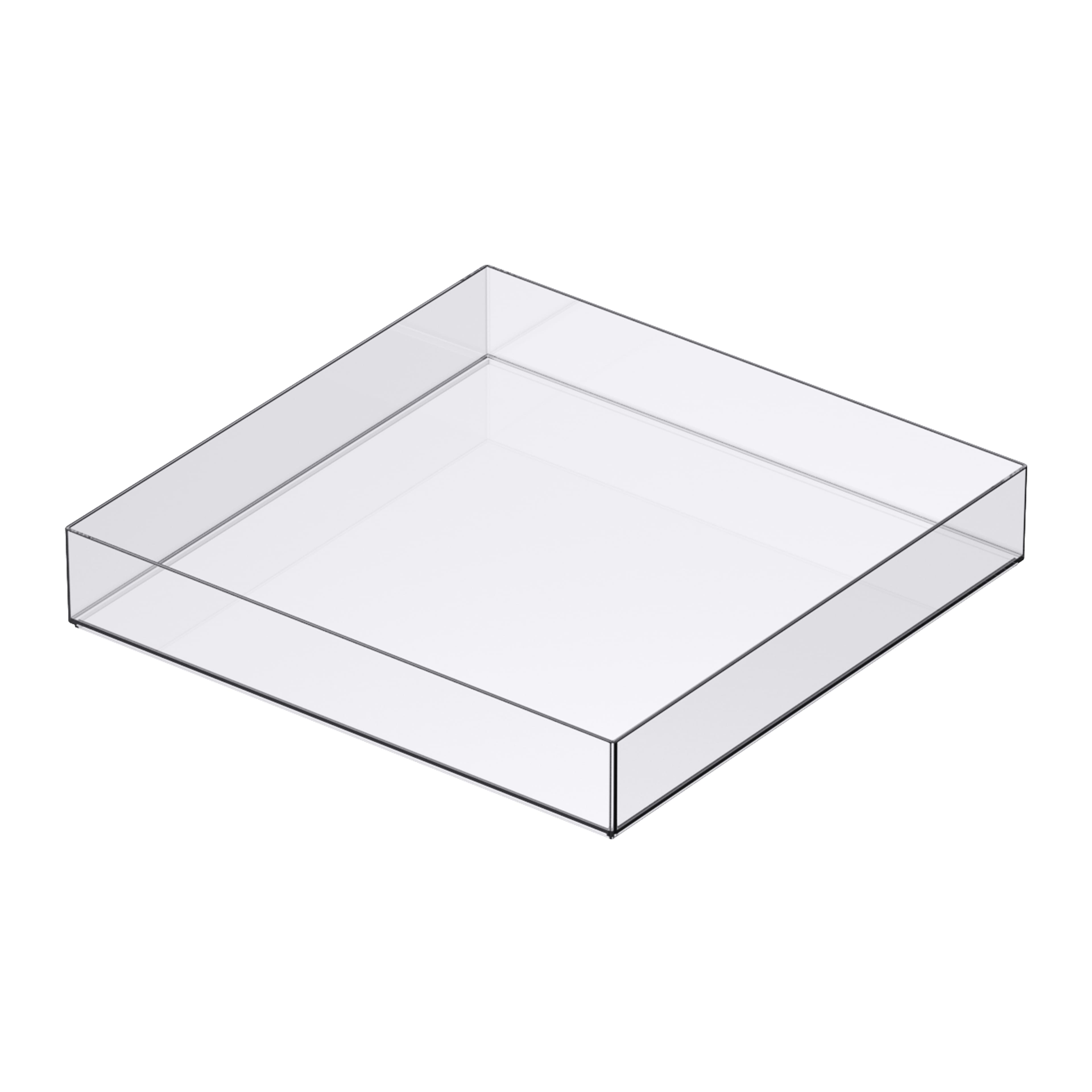 8 Pack: 12&#x22; x 12&#x22; Clear Stackable Storage Tray by Simply Tidy&#x2122;