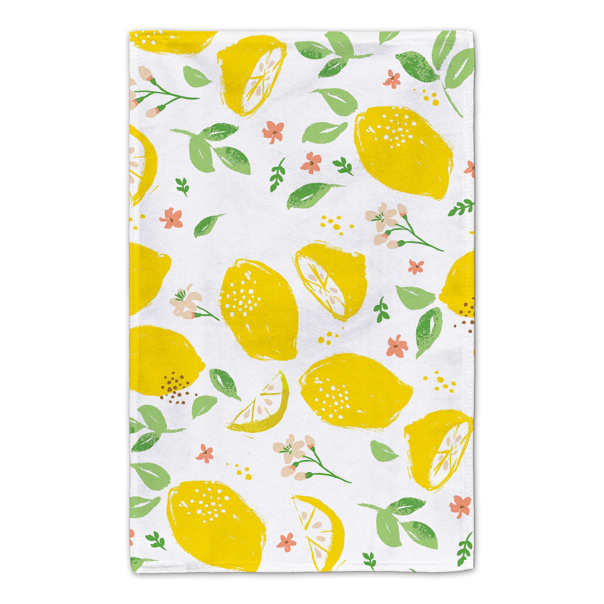 Spring Lemon Pattern Tea Towel - Set of 2