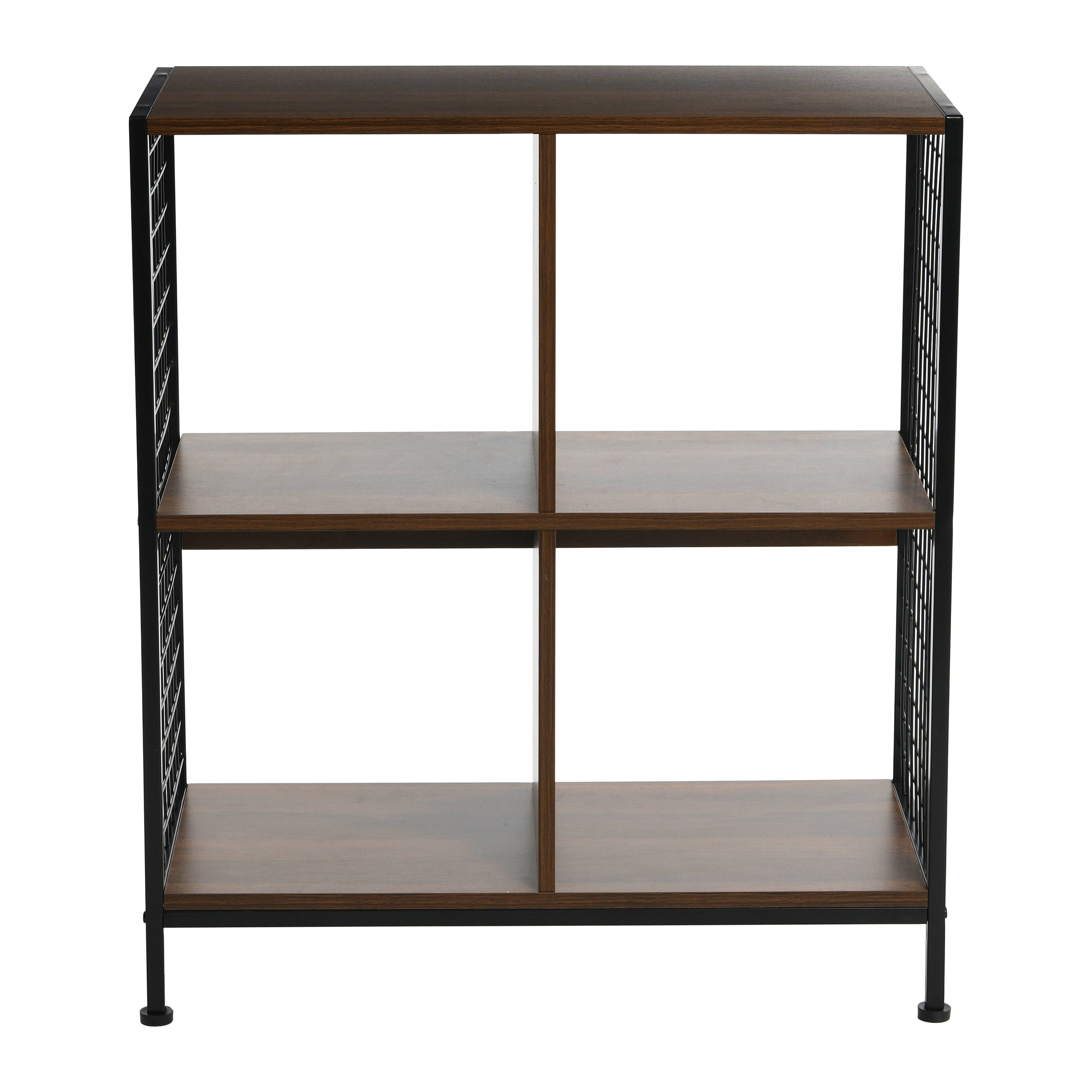 Household Essentials 28&#x22; 4-Compartment Trellis Storage Bookshelf