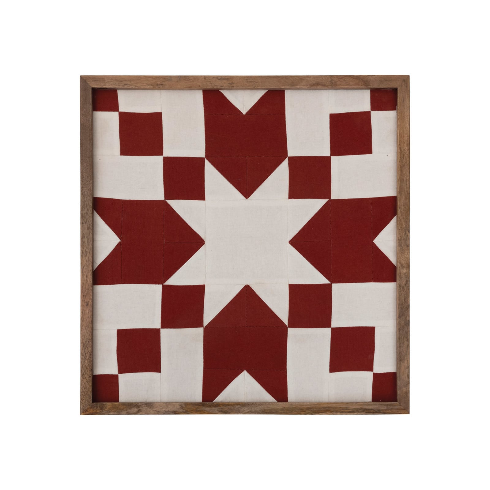 Hello Honey® Framed Cotton Patchwork Fabric Wall Décor