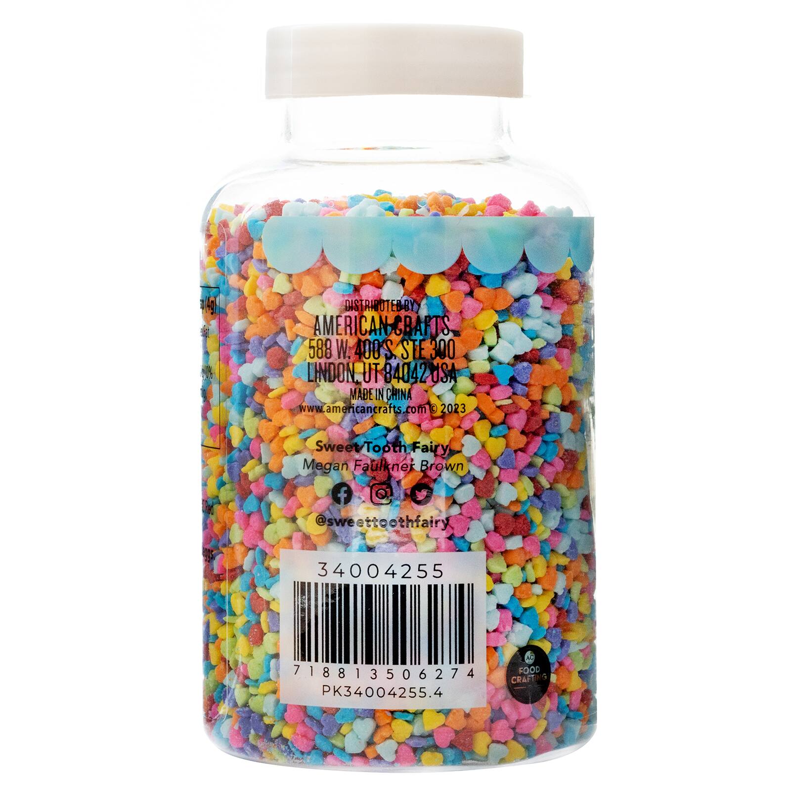 Sweet Tooth Fairy&#xAE; Rainbow Hearts Sprinkle Mix