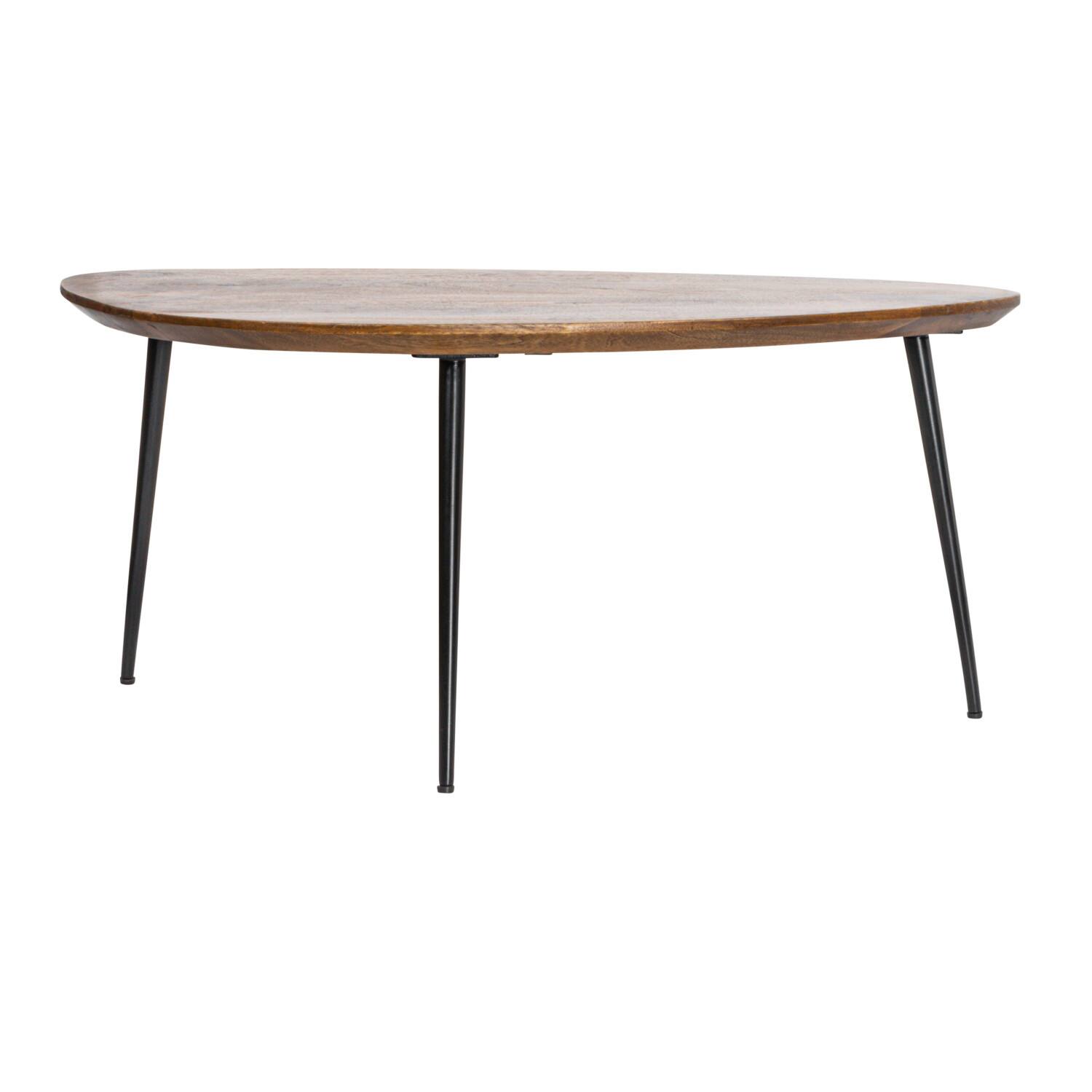 Hello Honey® Mid-Century Modern Wood & Metal Organic Shaped Nesting Table Set