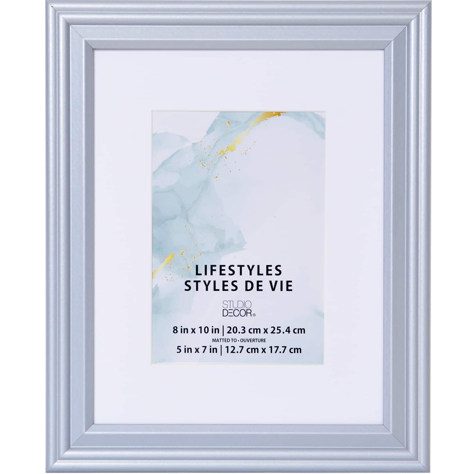 6 Pack: Silver Frame with Mat, Lifestyles by Studio Décor®