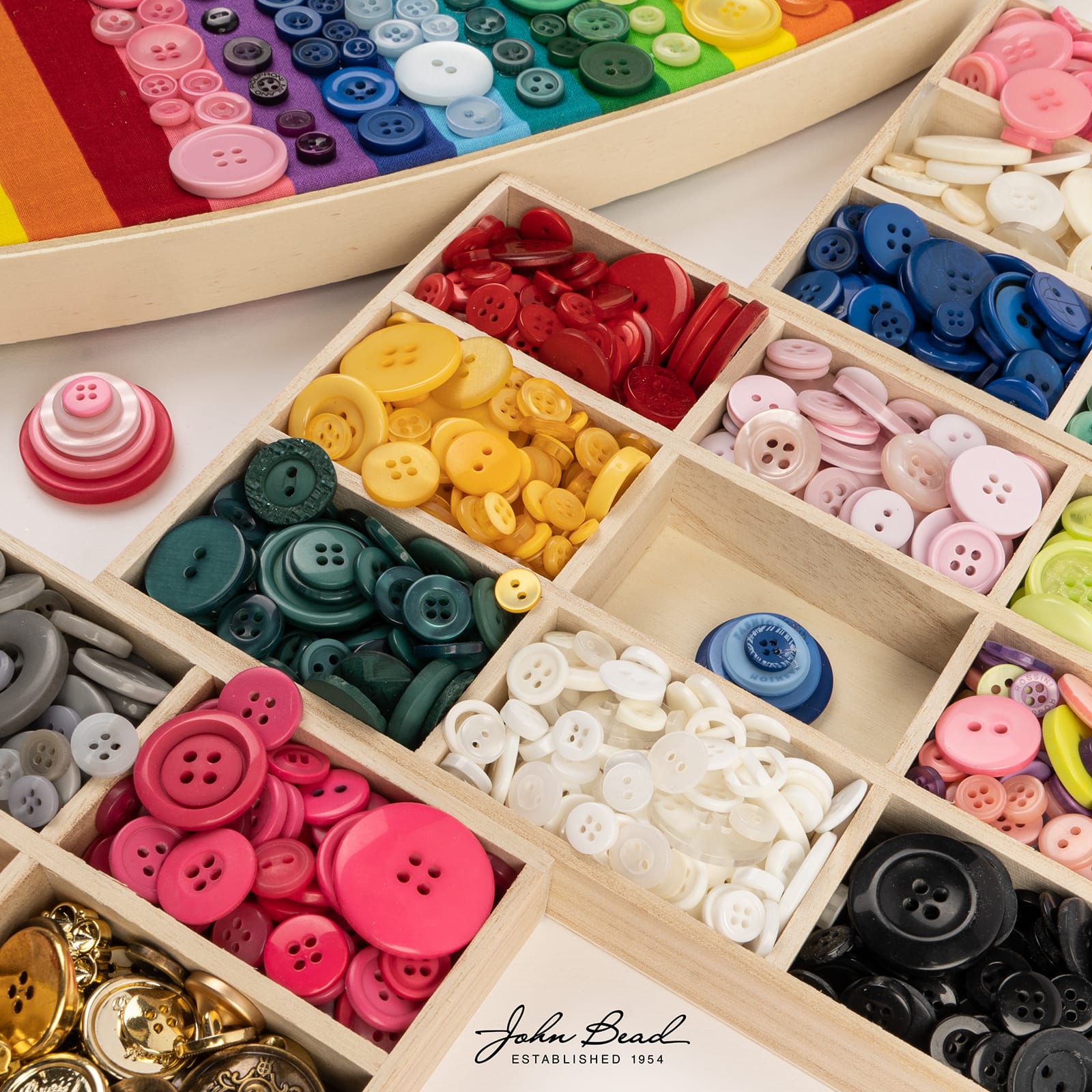 John Bead Nutton but Buttons Mixed Collection