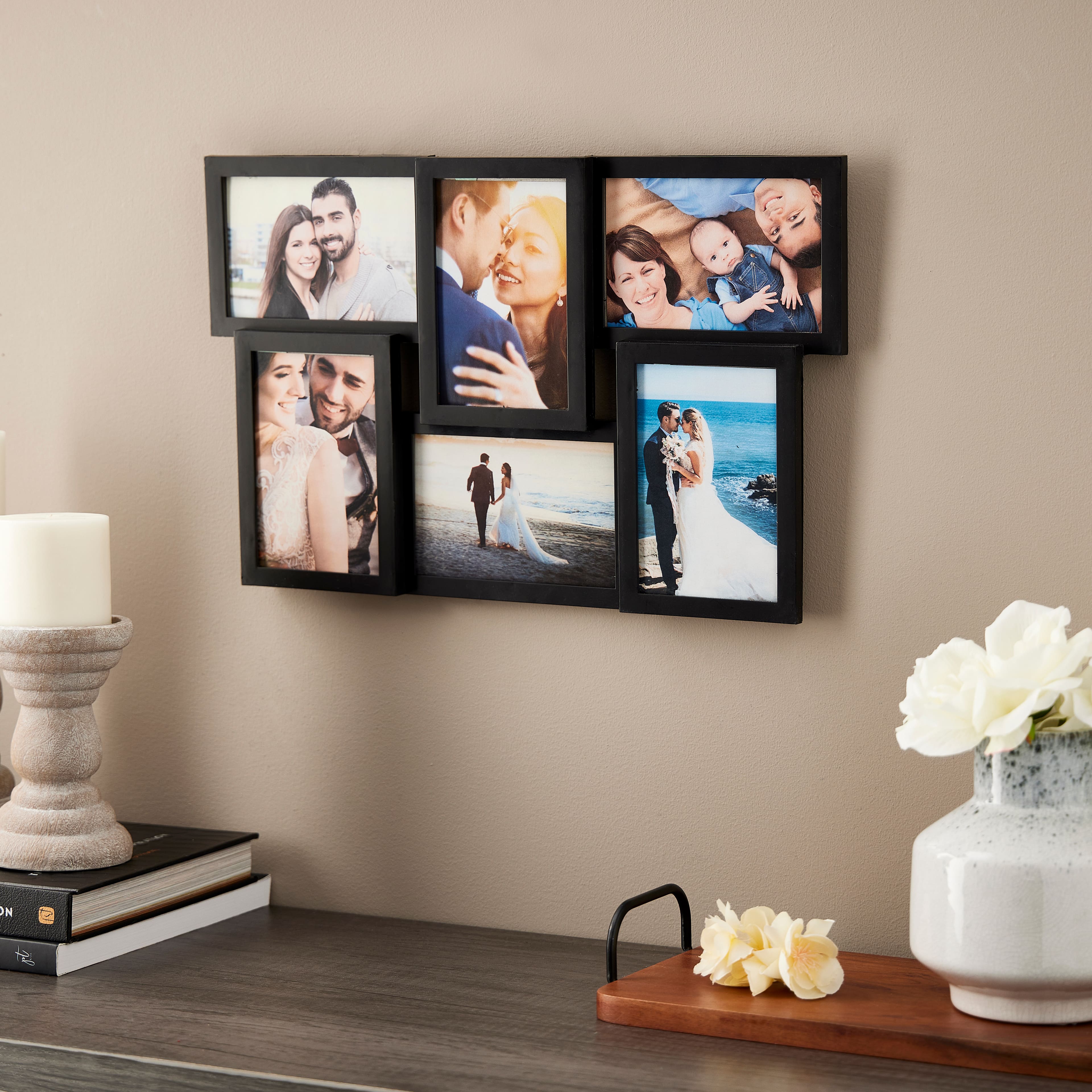 6-Opening Collage Frame, 4&#x22; x 6&#x22; by Studio D&#xE9;cor&#xAE;