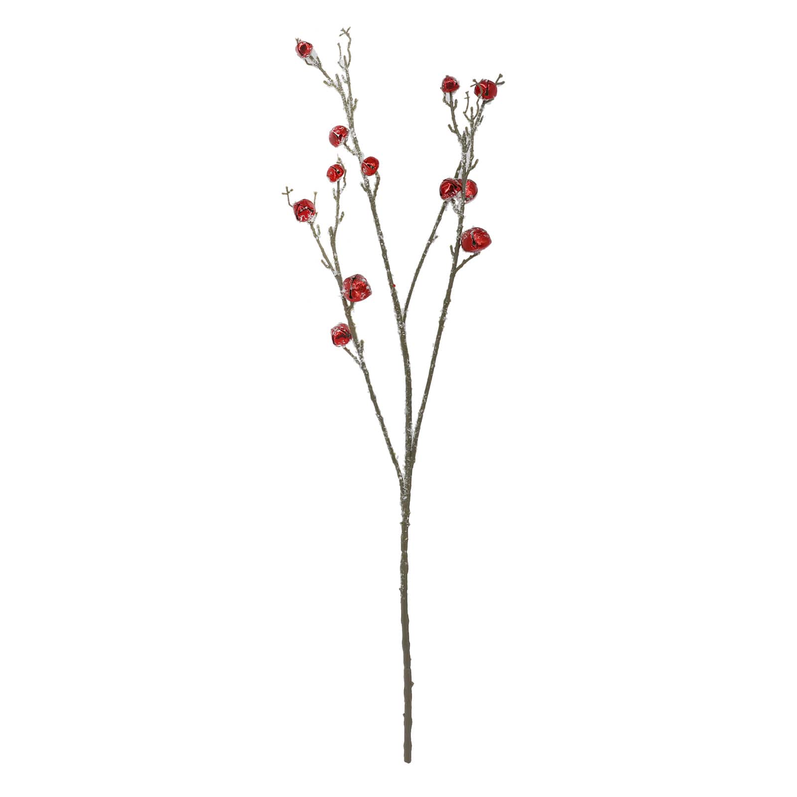 Branche de clochettes rouges givr&#xE9;es de 73,6 cm d&#x27;Ashland