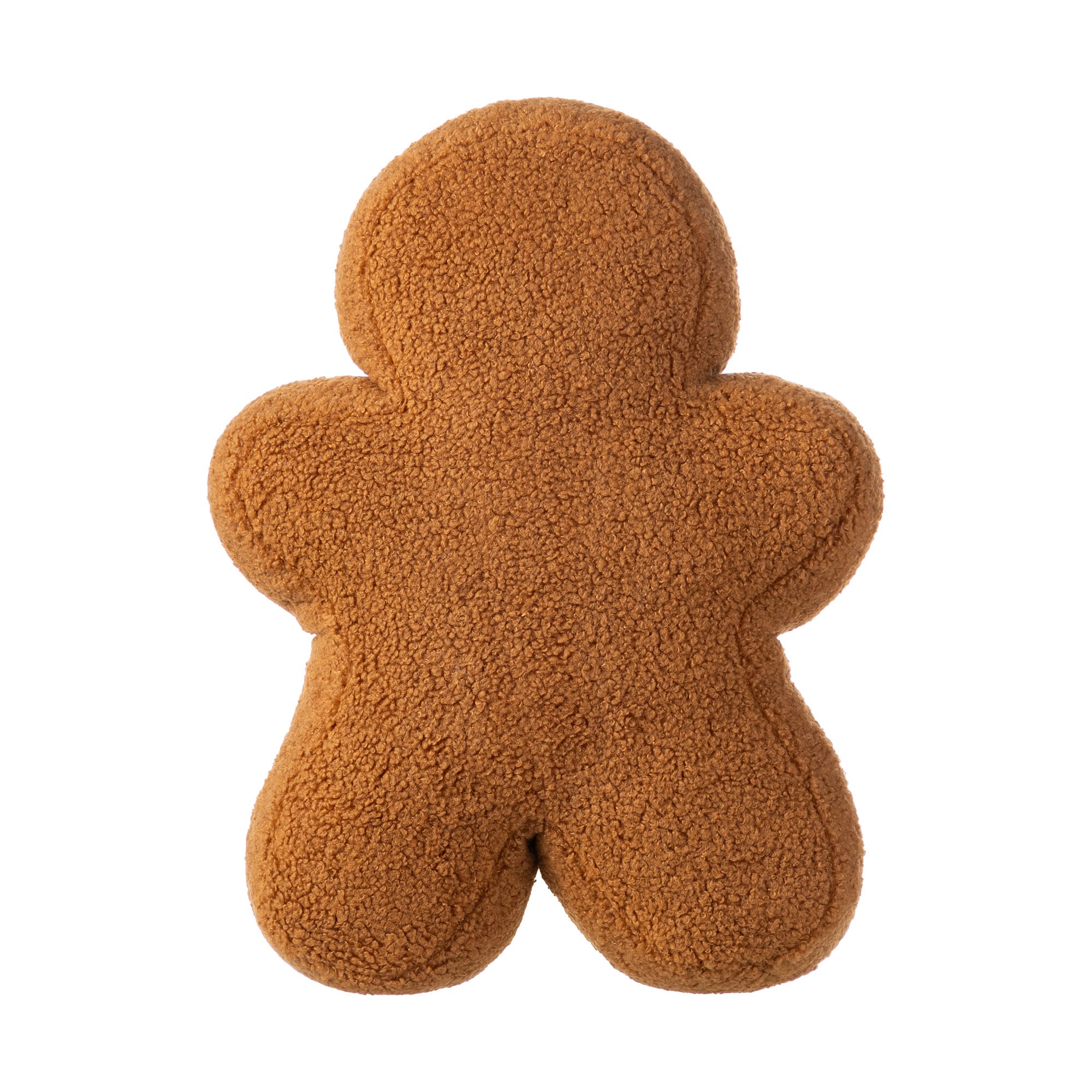 Glitzhome&#xAE; 15&#x22;H Christmas Gingerbread Man Shaped Pillow
