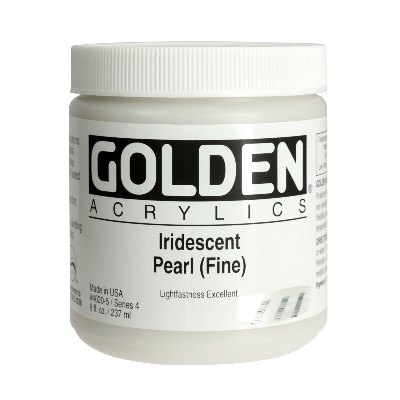 Golden Heavy Body Iridescent Acrylics 8 oz Paint in Iridescent Pear Greenl (Fine)