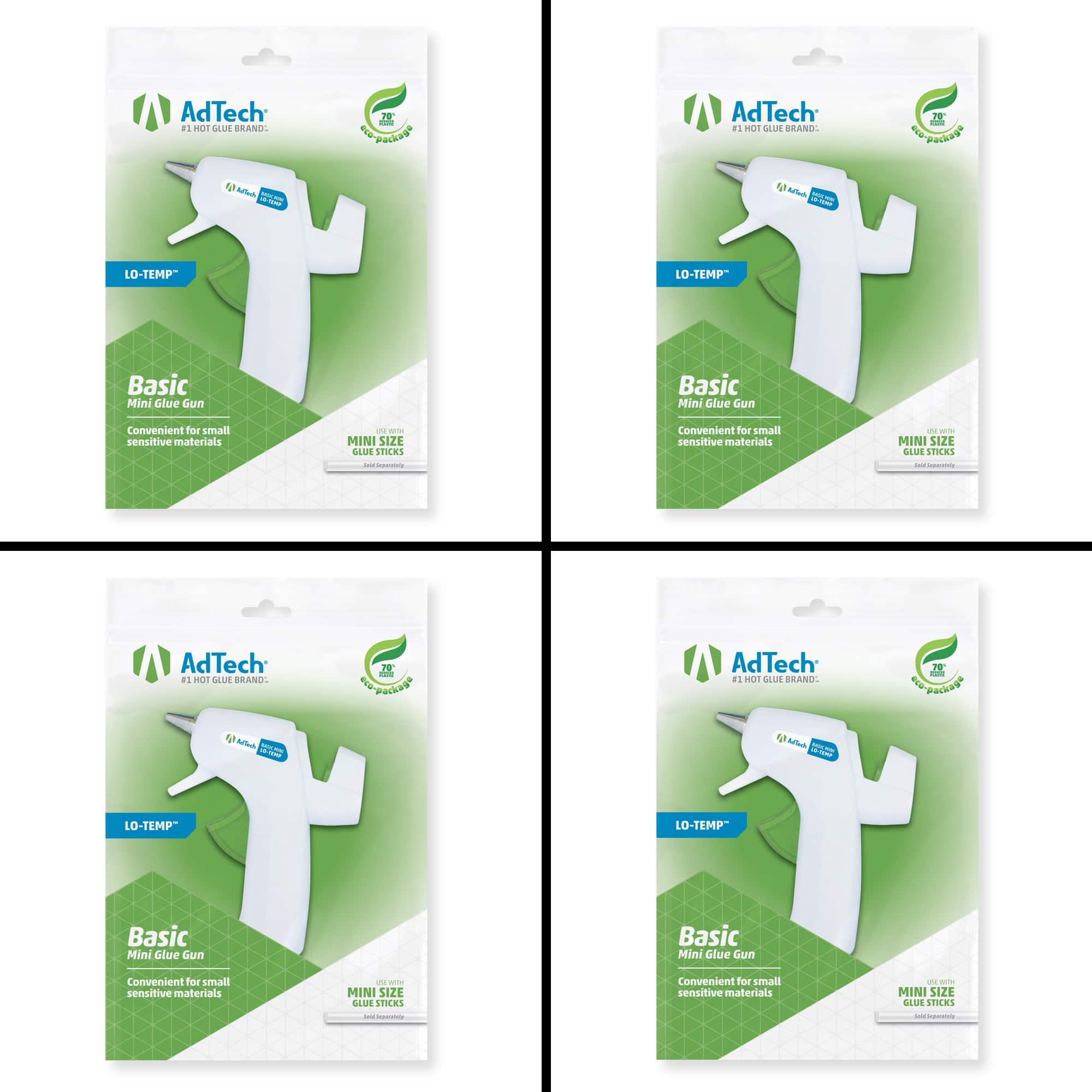 AdTech&#xAE; Lo-Temp&#x2122; Mini Glue Guns, 4ct.