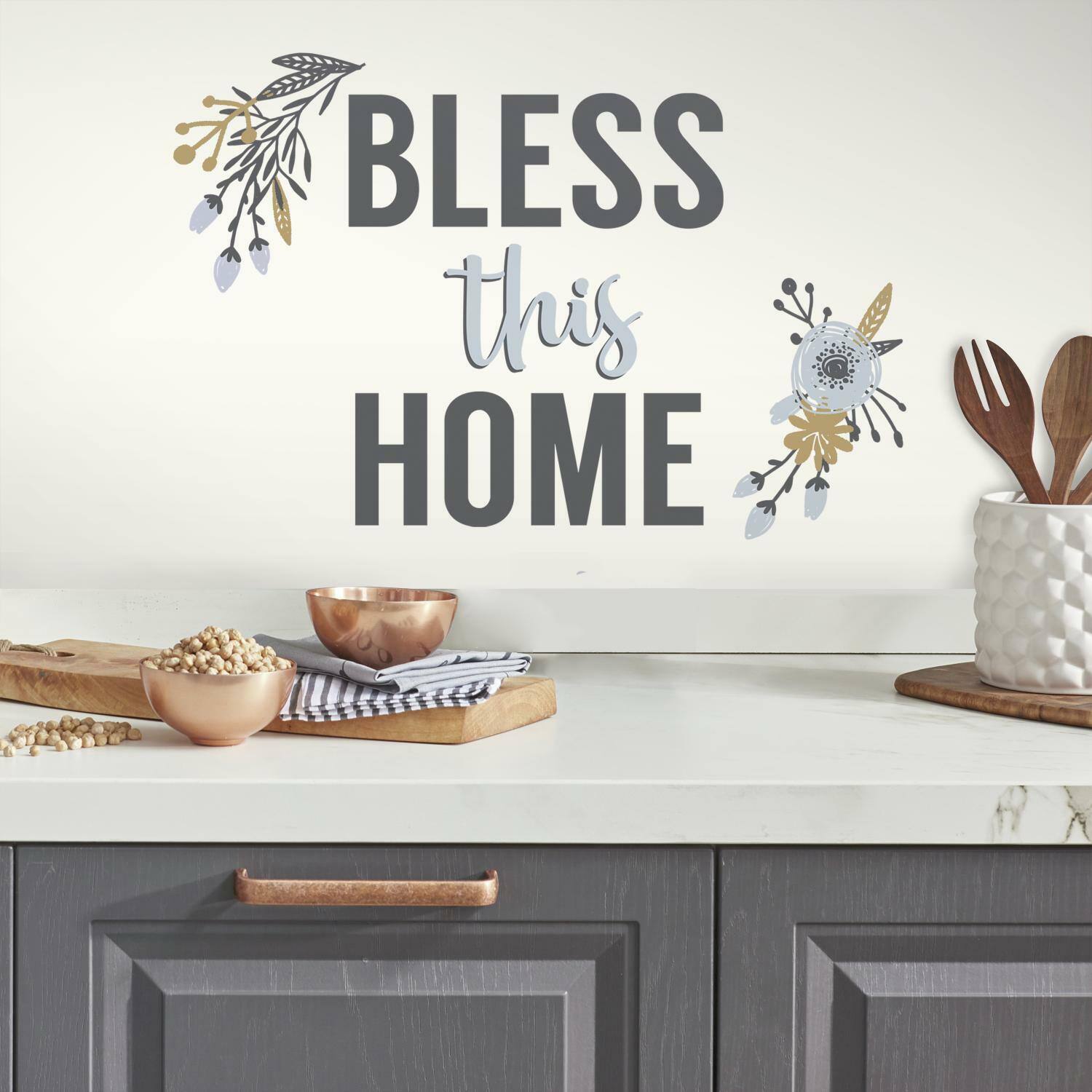 RoomMates Bless This Home Peel &#x26; Stick Wall Decals