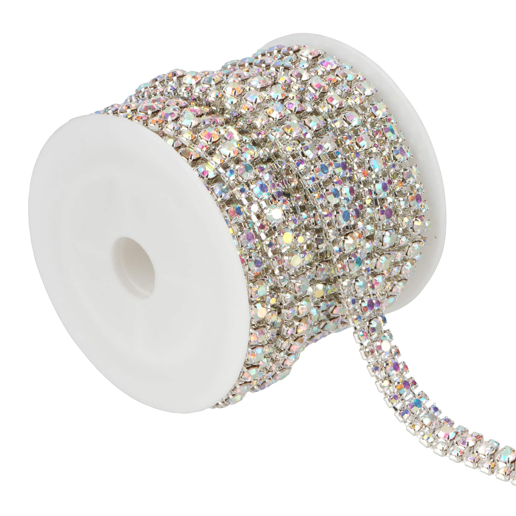 3yd. Glass 3-Row Rhinestone Chain Spool by Bead Landing&#x2122;
