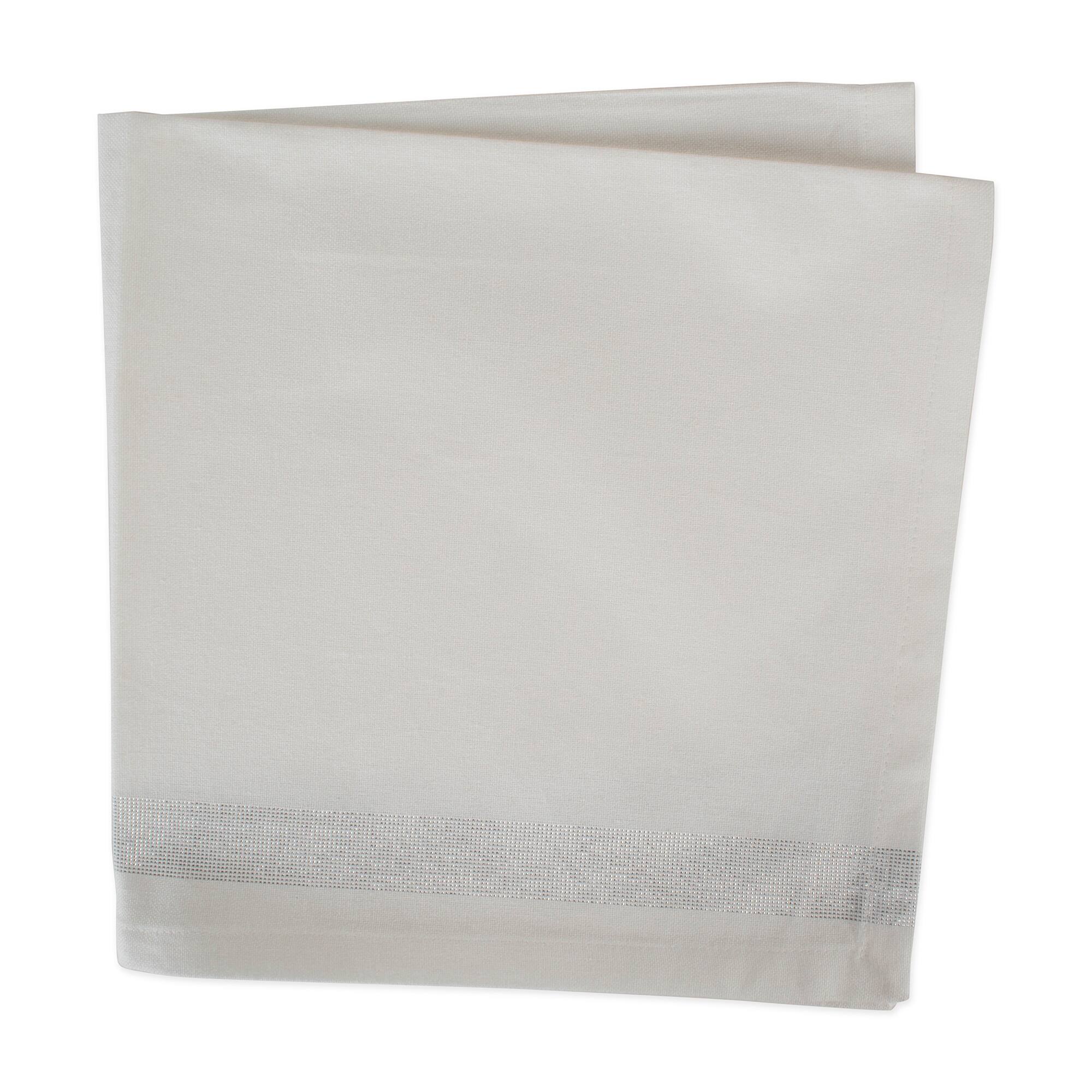 DII® Silver Sparkle Stripe Napkins, 6ct.