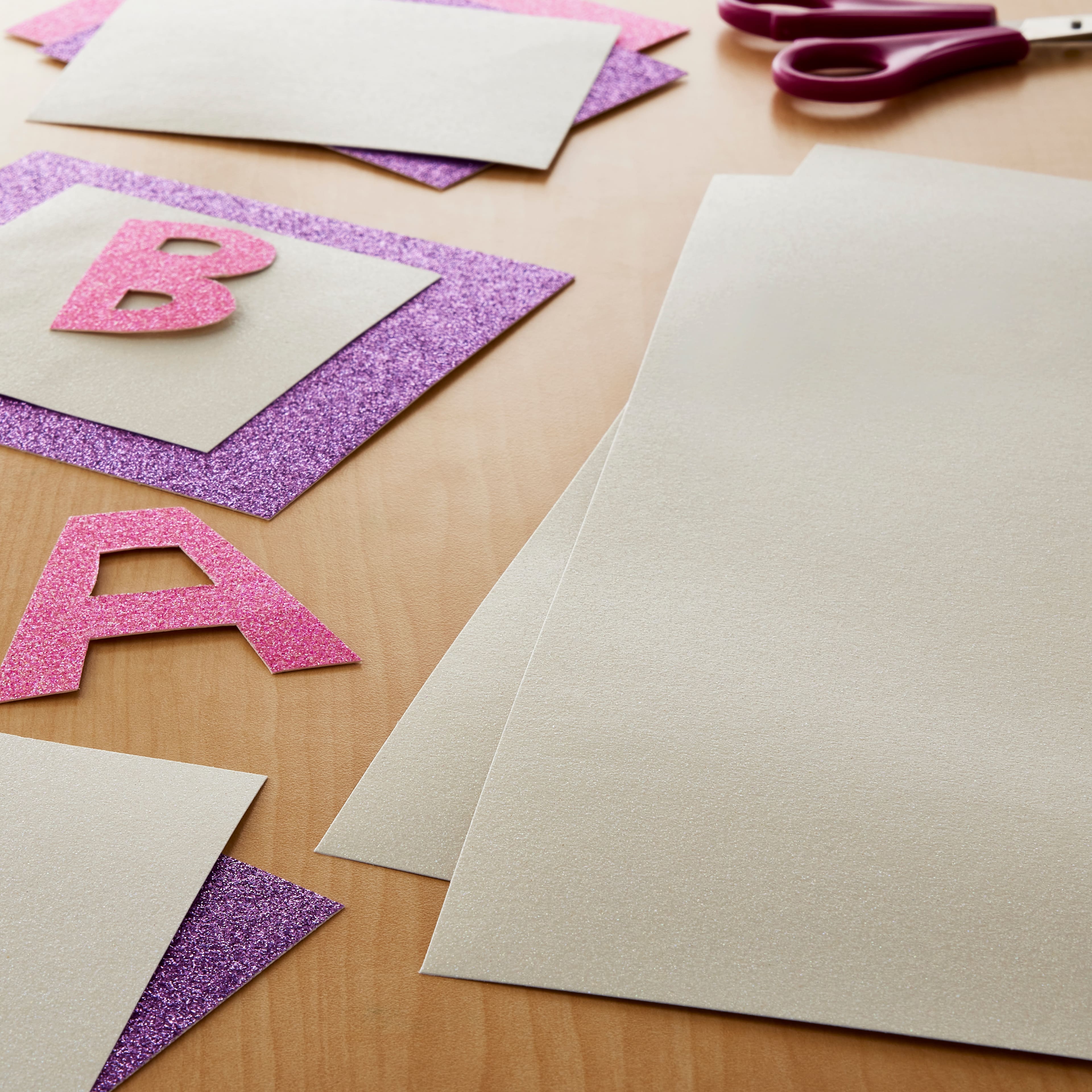 24 Pack: White Glitter Paper by Recollections&#x2122;, 12&#x22; x 12&#x22;