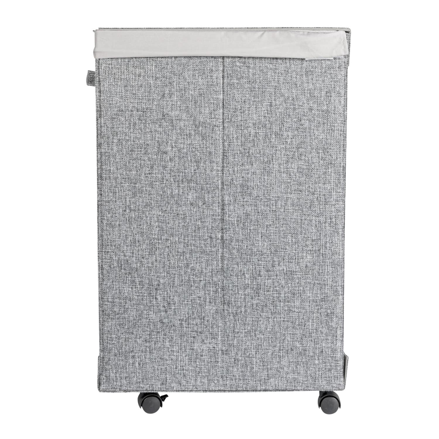 Household Essentials Narrow Collapsible Laundry Hamper with Liner &#x26; Lid