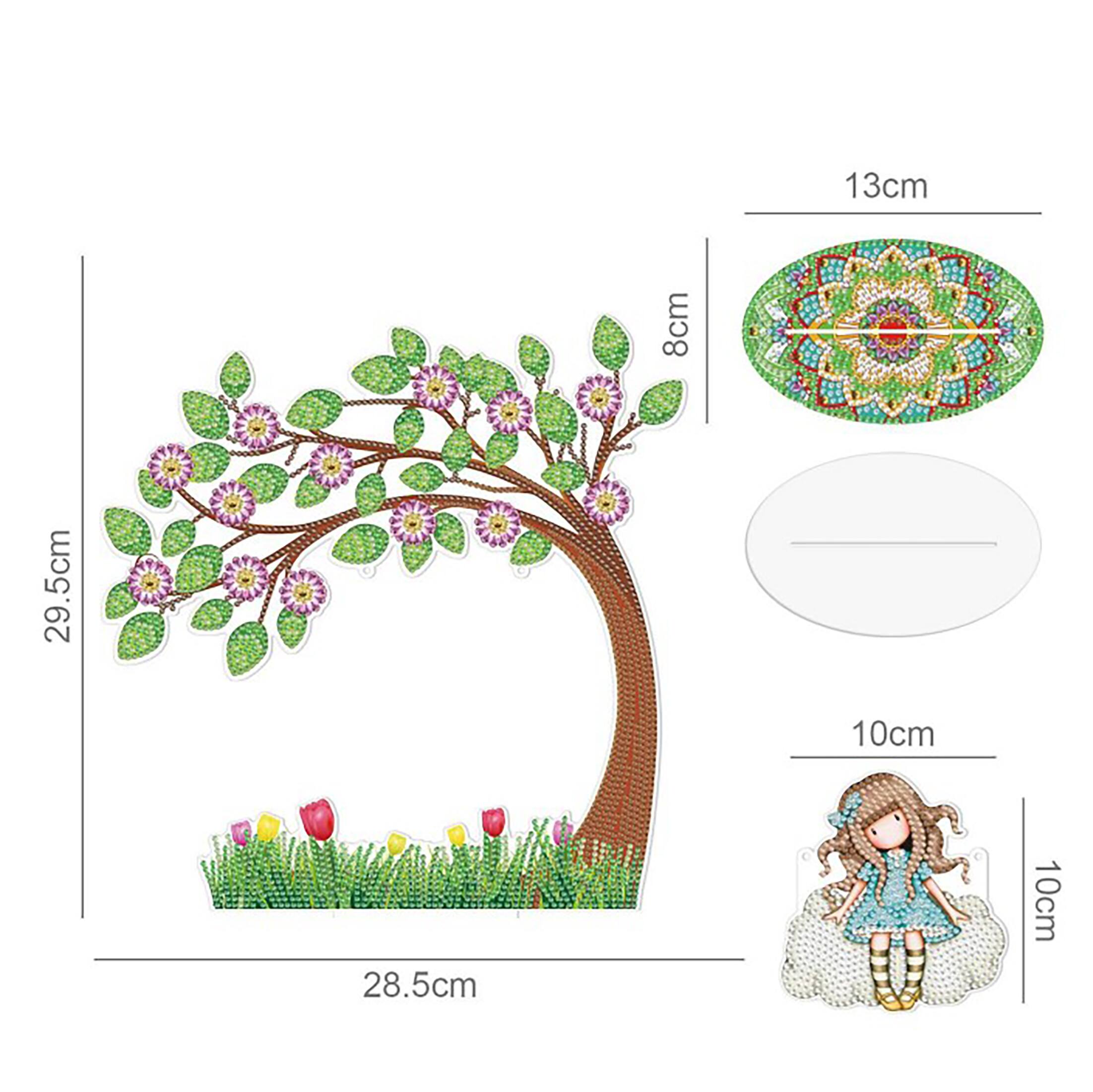 Sparkly Selections Girl on Swing 3D Table Decoration Diamond Painting