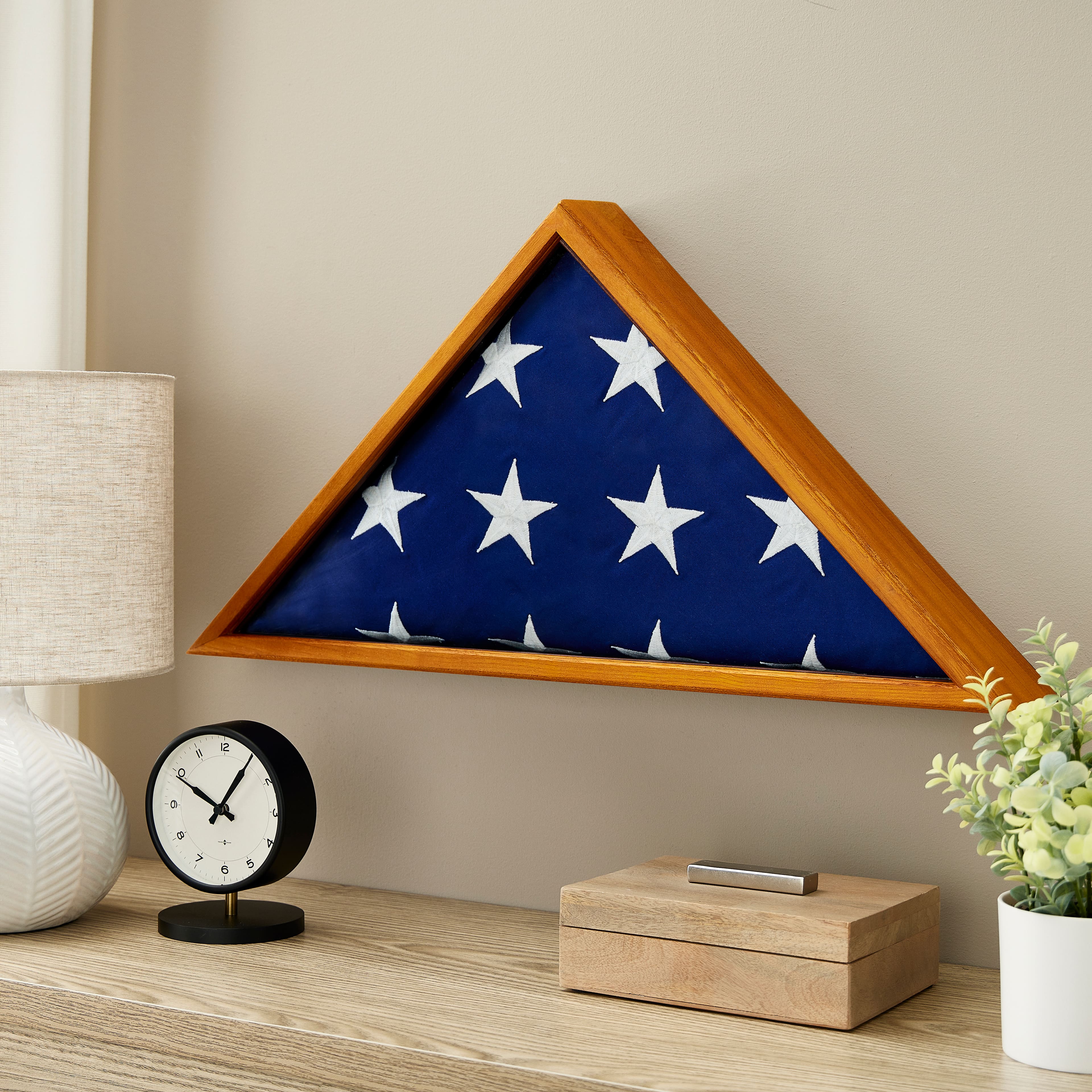 Oak Memorial Flag Case by Studio D&#xE9;cor&#xAE;