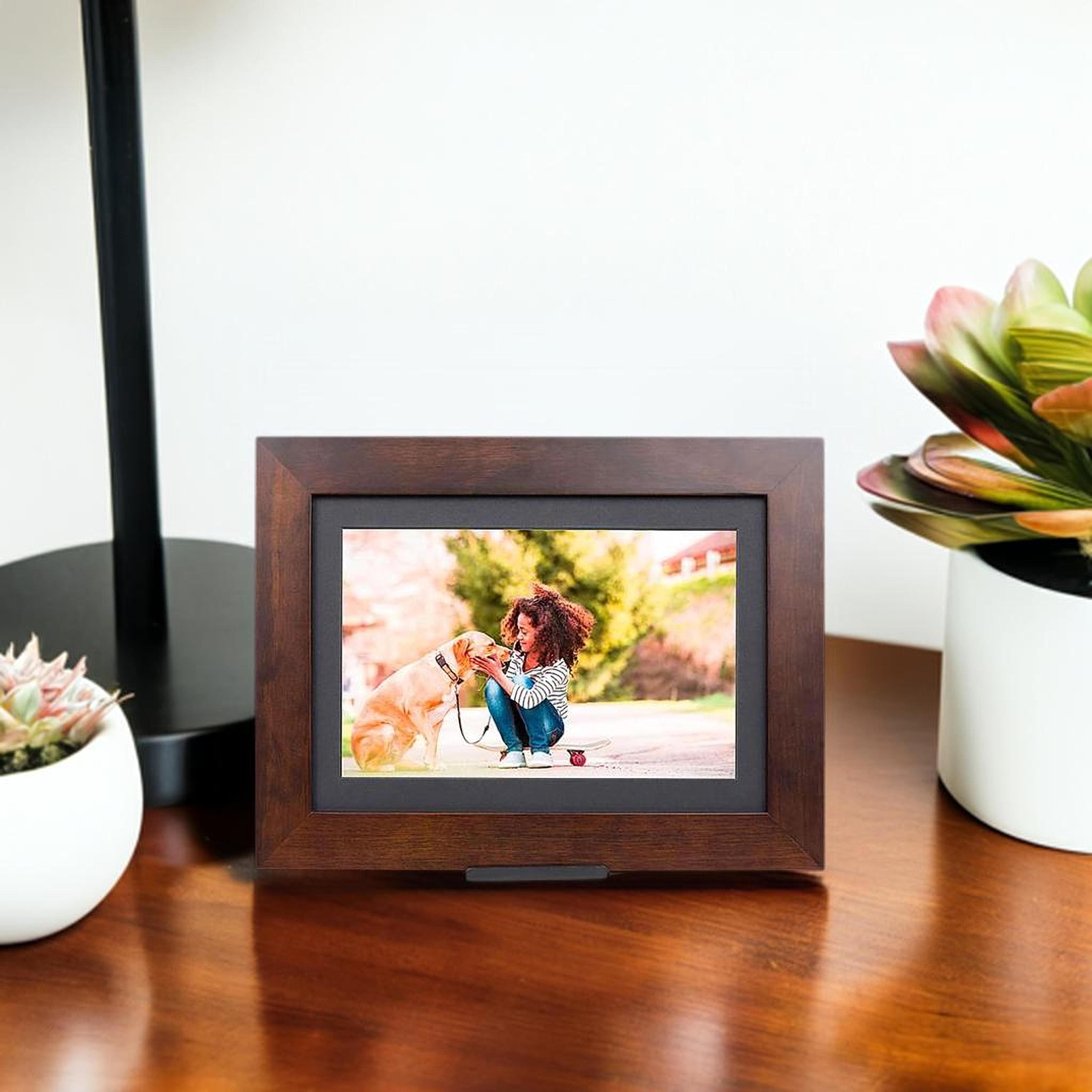 Brookstone Espresso 10" PhotoShare Friends & Family Smart Frame