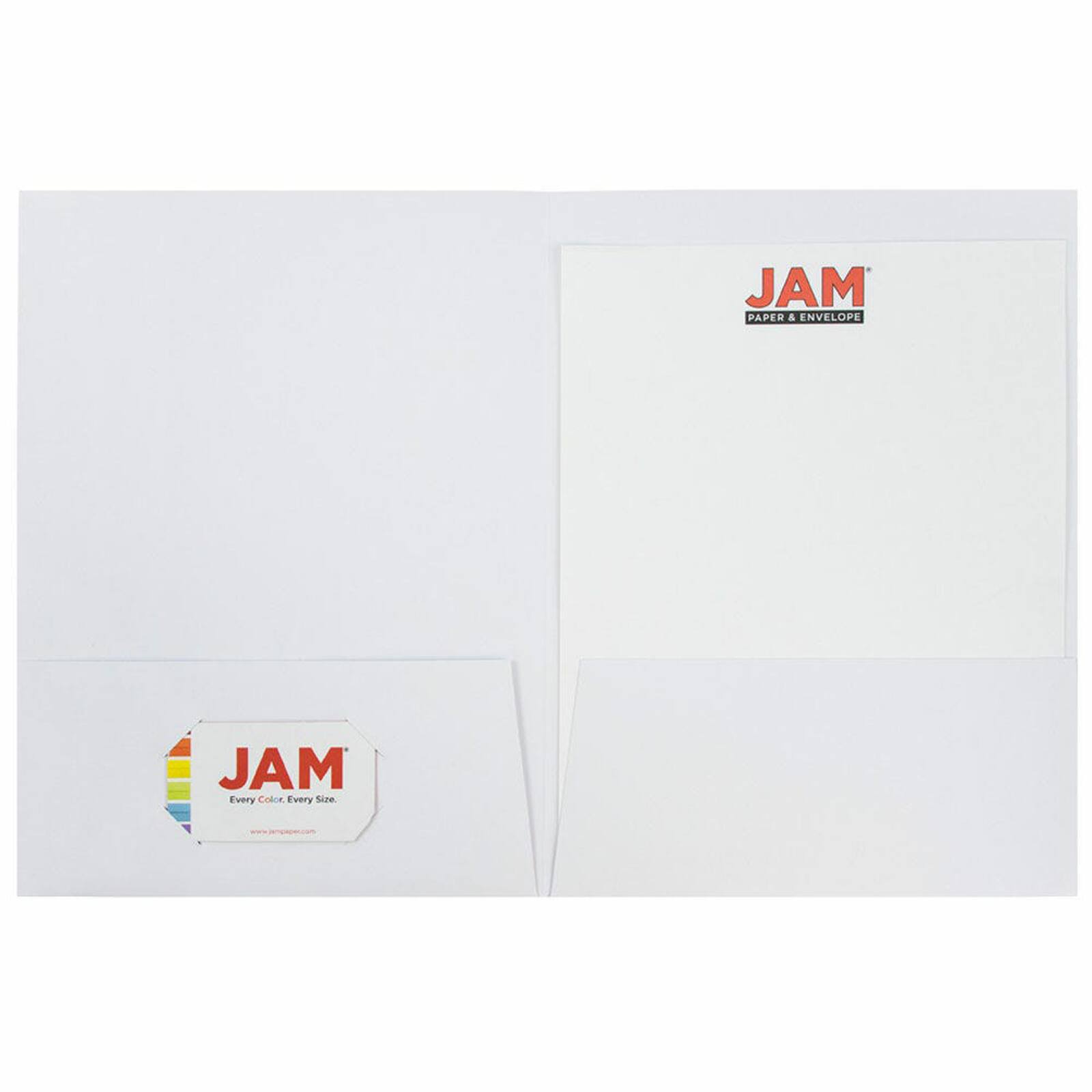 JAM Paper 9.5&#x22; x 11.5&#x22; 2-Pocket Linen Folders, 6ct.