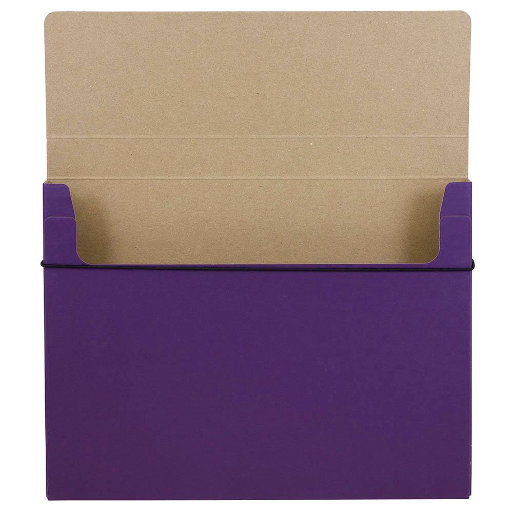 JAM Paper Strong Thick Portfolio Carrying Case with Elastic Band Closure