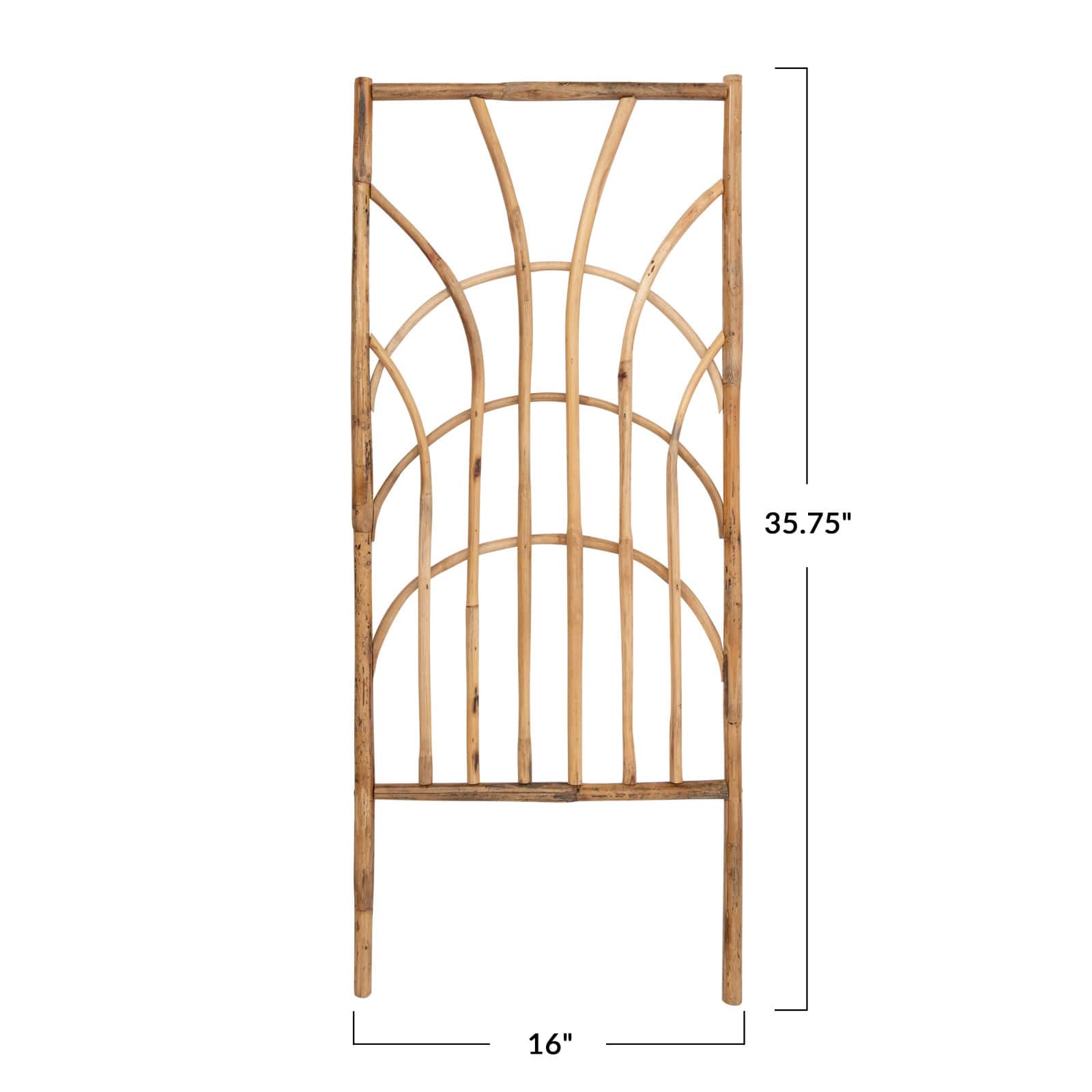 Hello Honey® 39" Natural Handmade Rattan Trellis