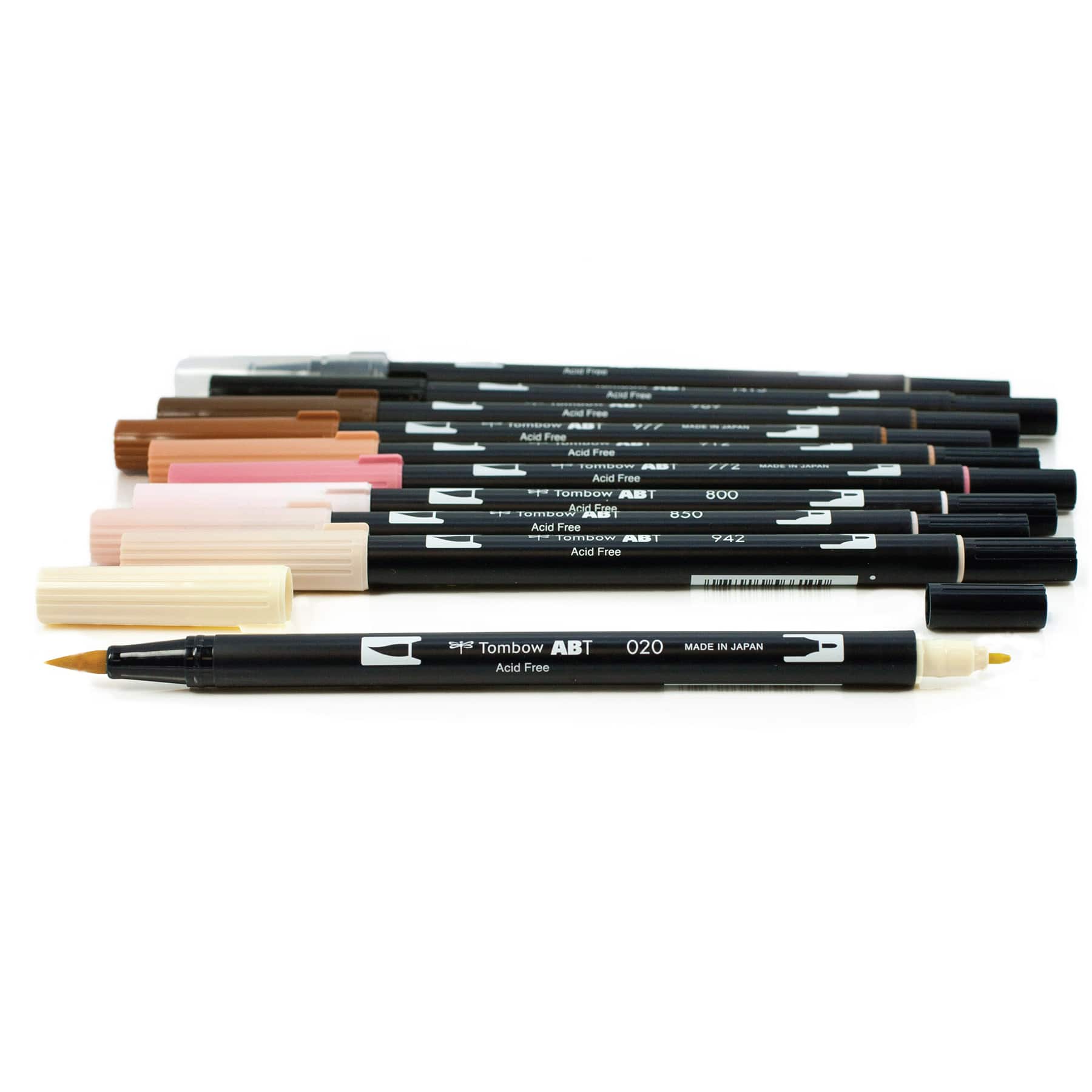 6 Packs: 10 ct. (60 total) Tombow Portrait Dual Brush Pen Set
